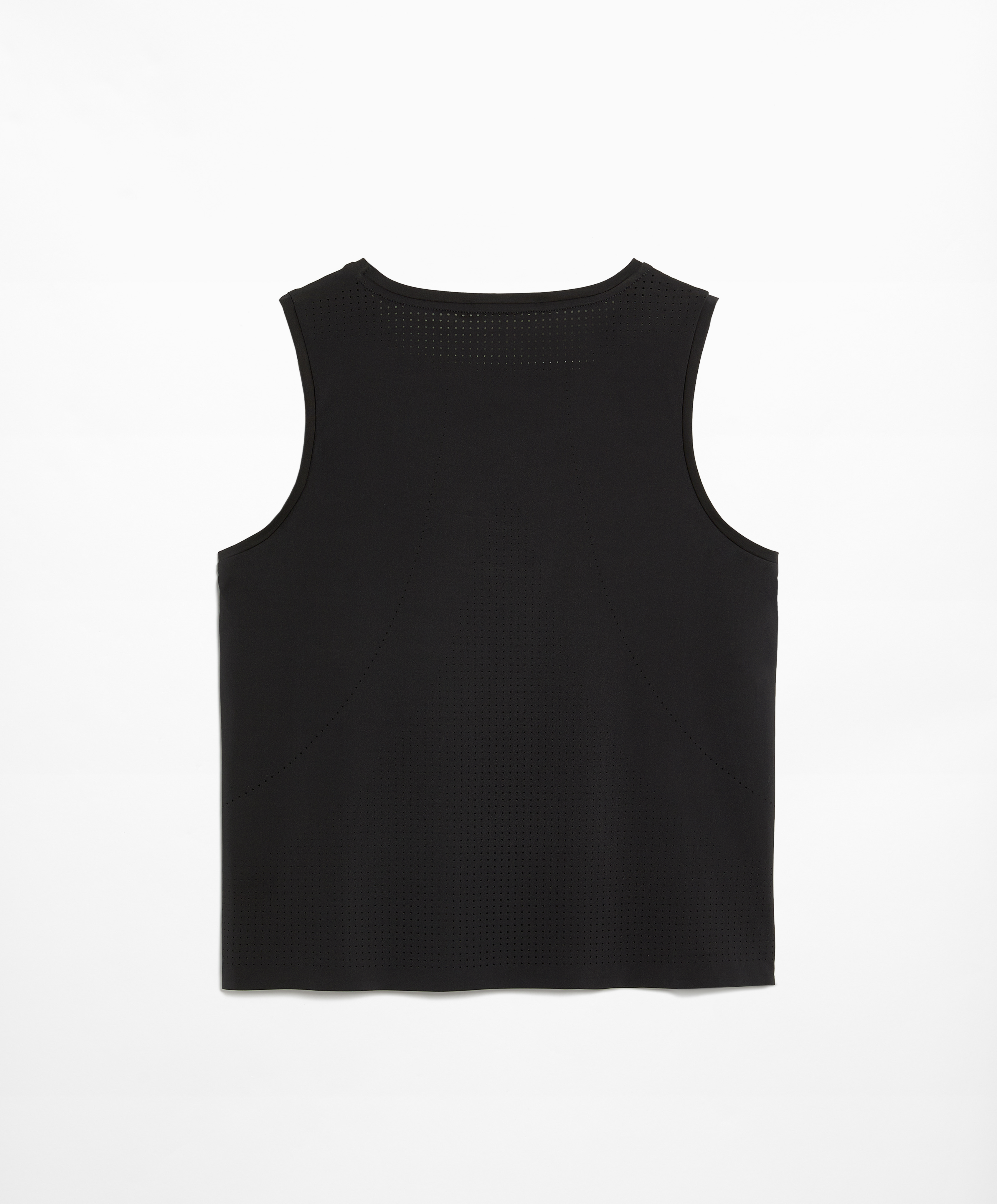 Sleeveless cropped technical T-shirt