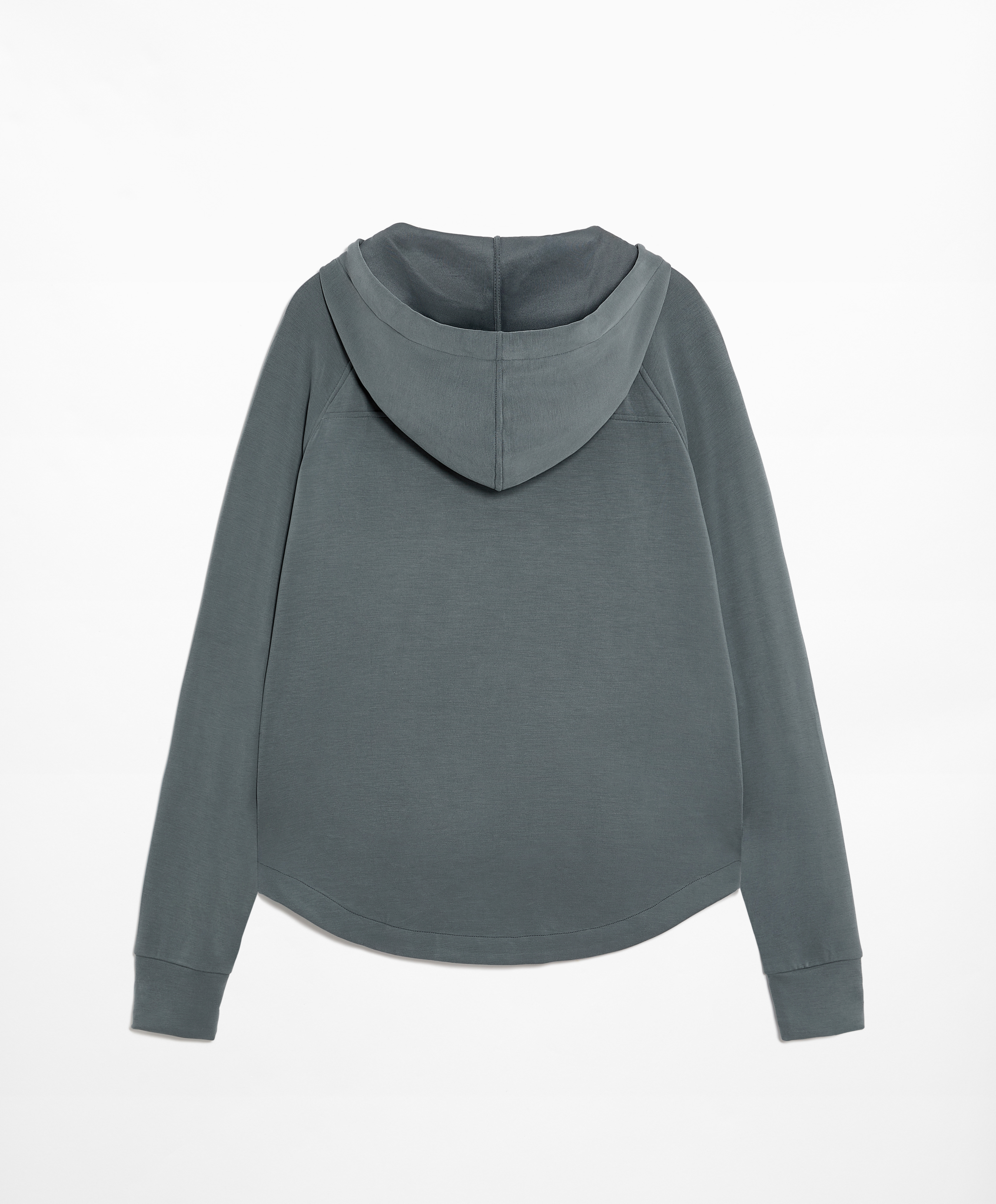 Knit hooded jacket with modal