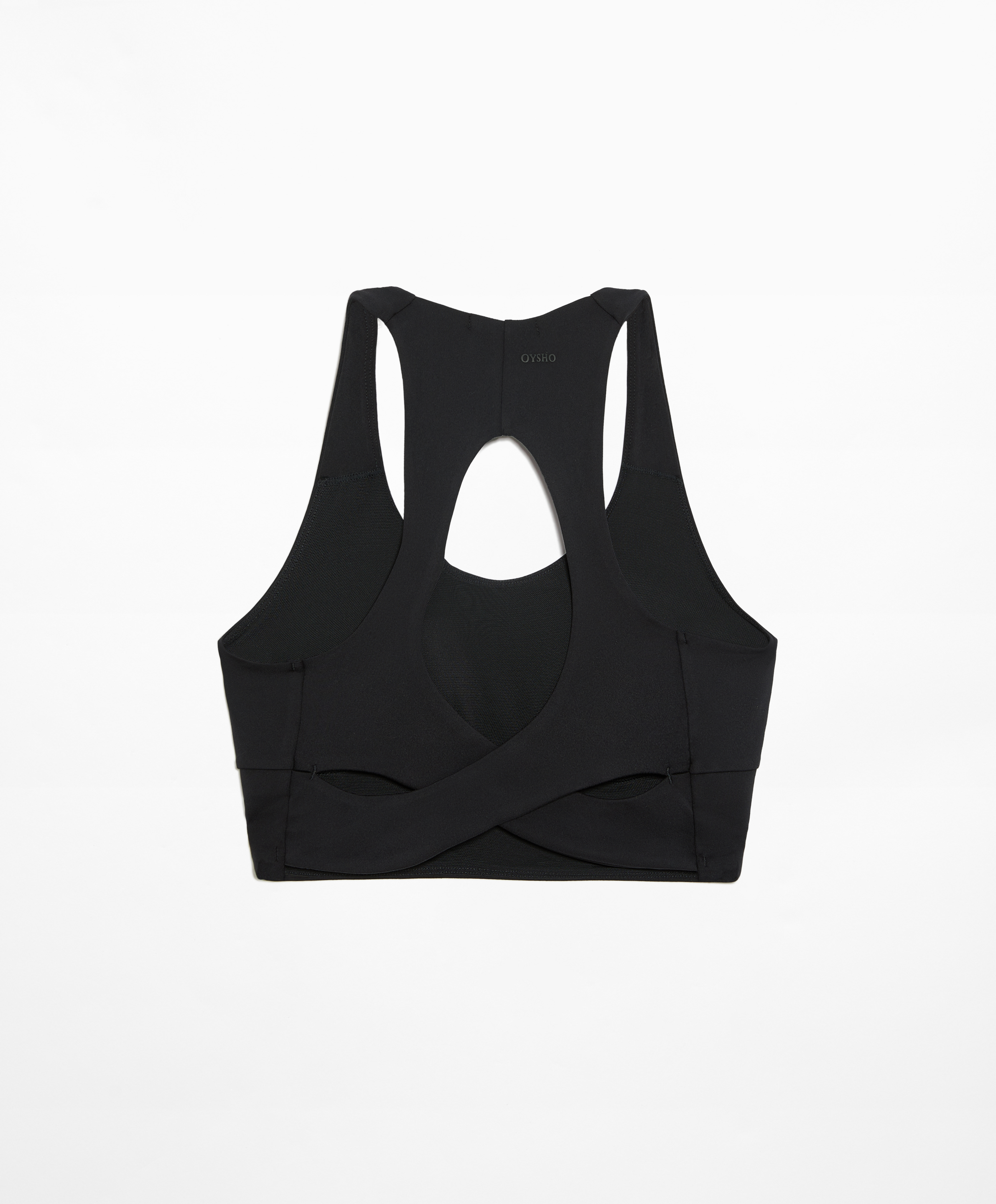 Medium-support comfortlux open-back sports bra with cups