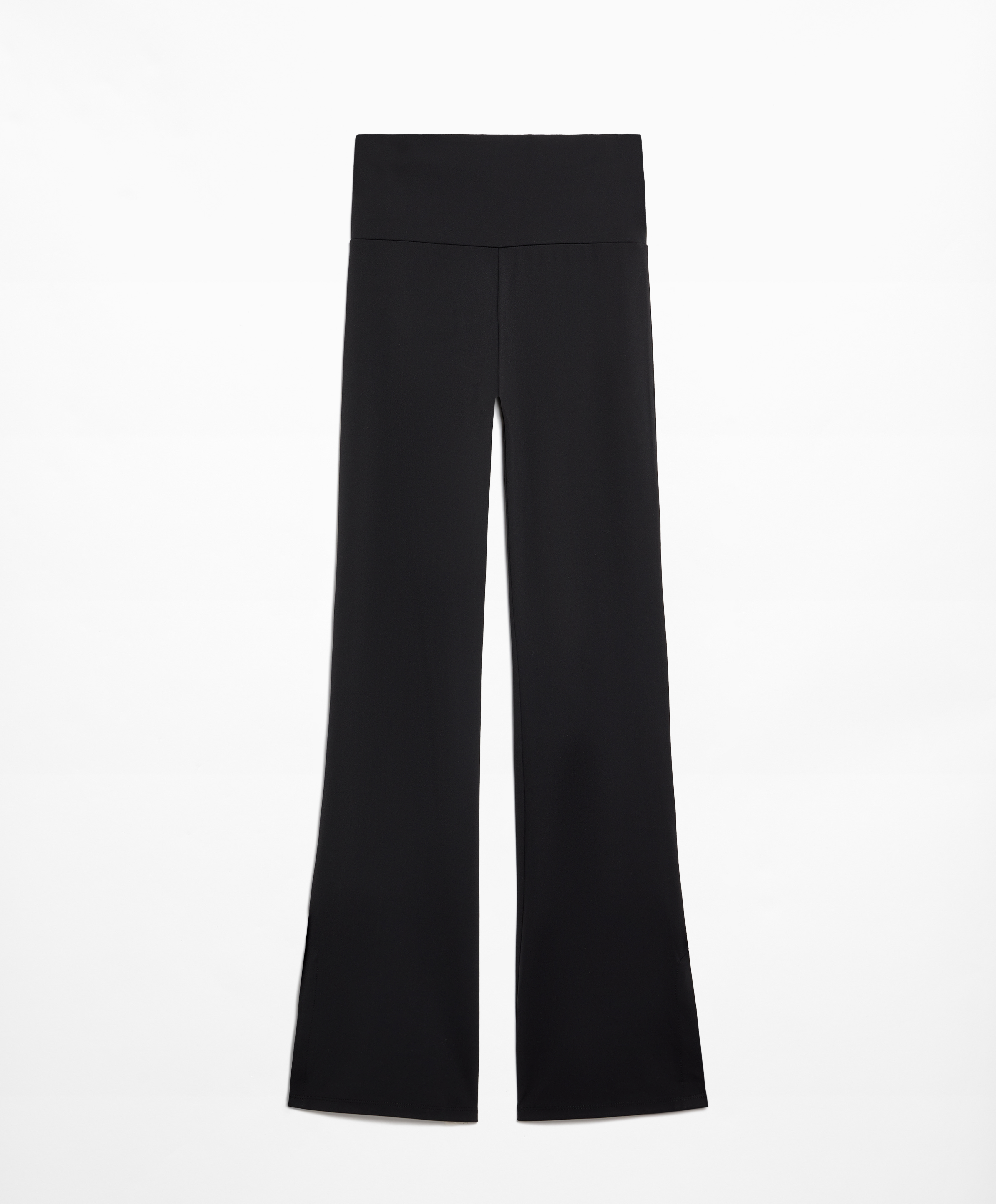 Comfortlux slit flare trousers