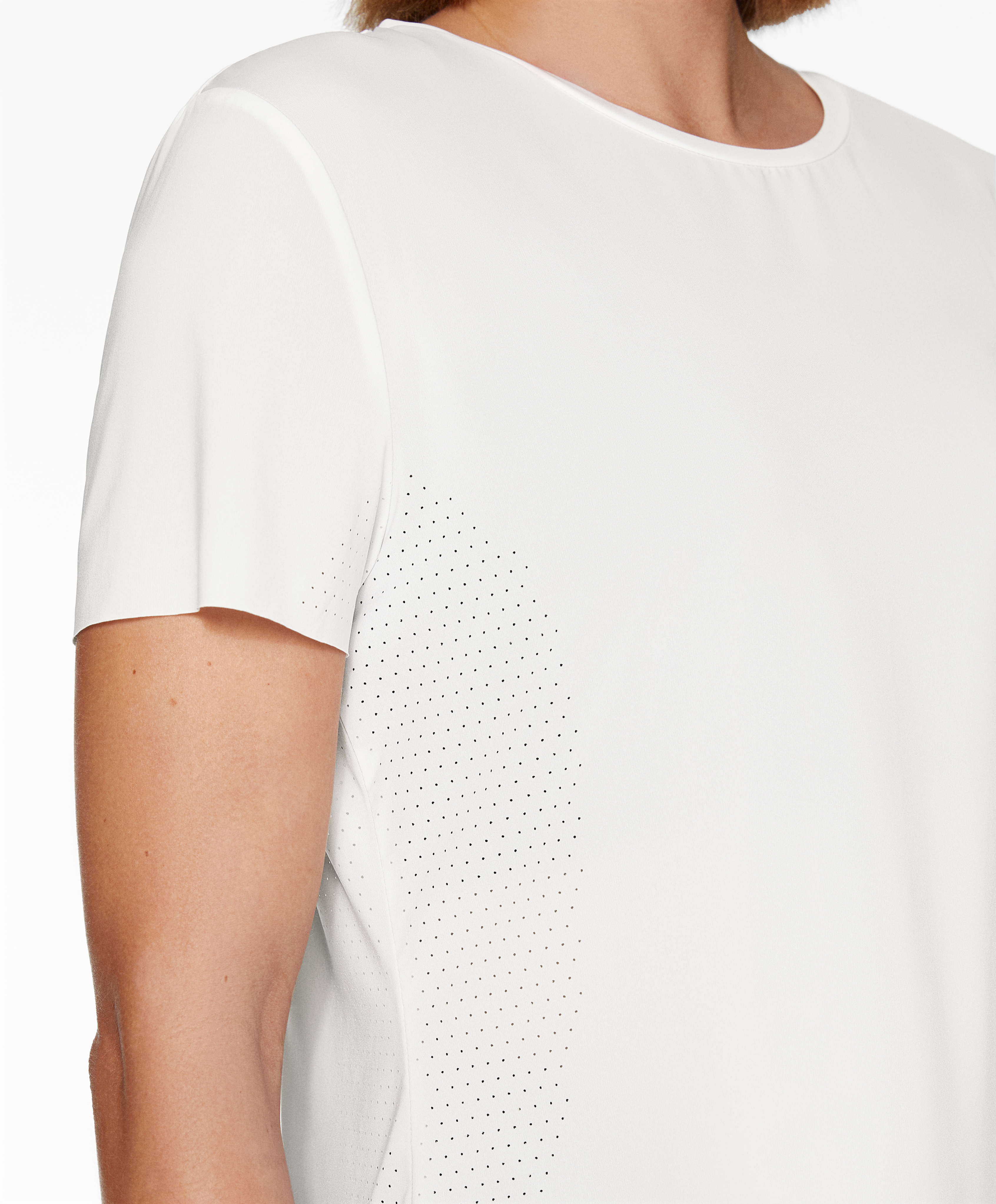 Fitted short-sleeved technical T-shirt