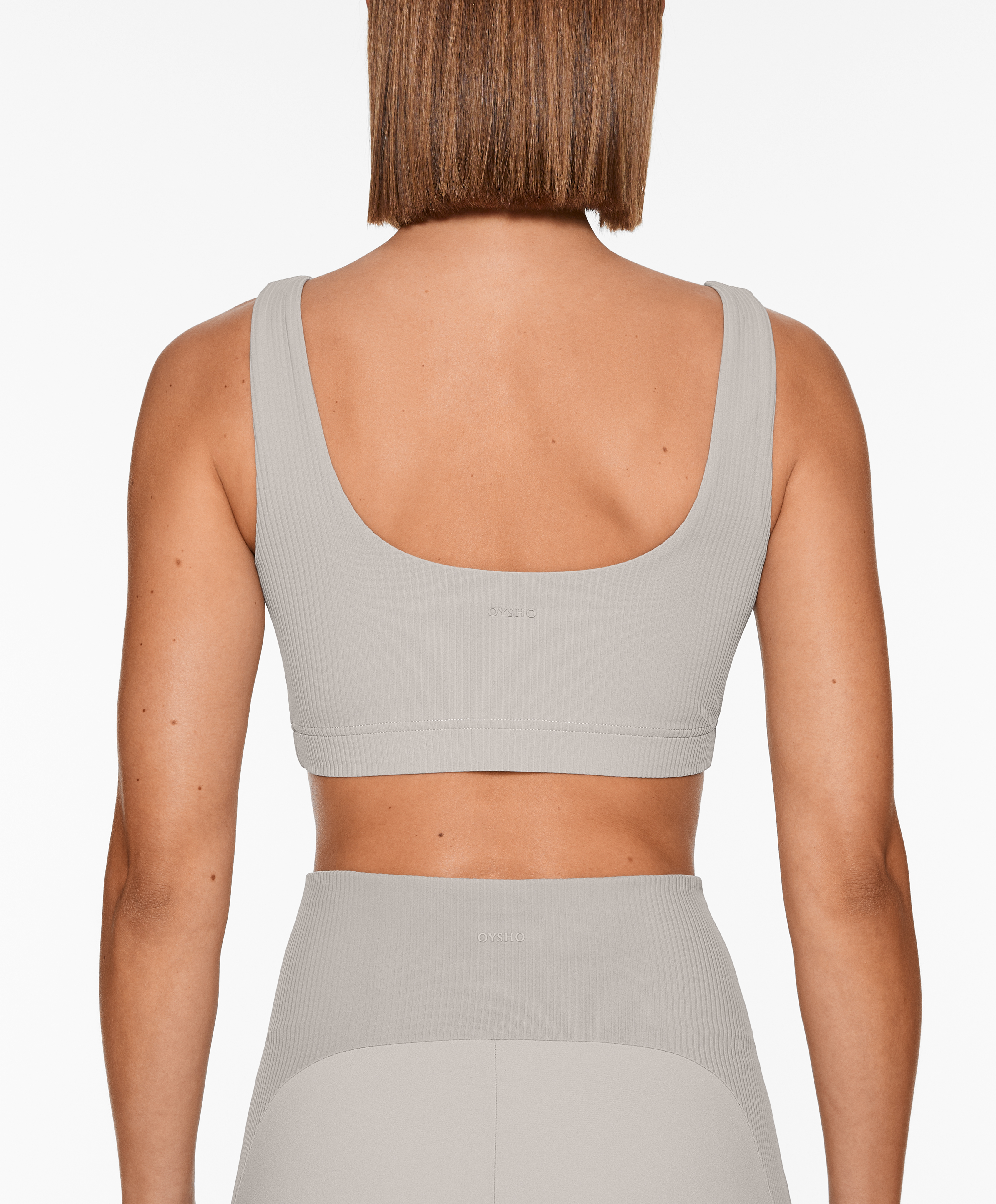 Medium-support comfortlux rib sports bra with cups