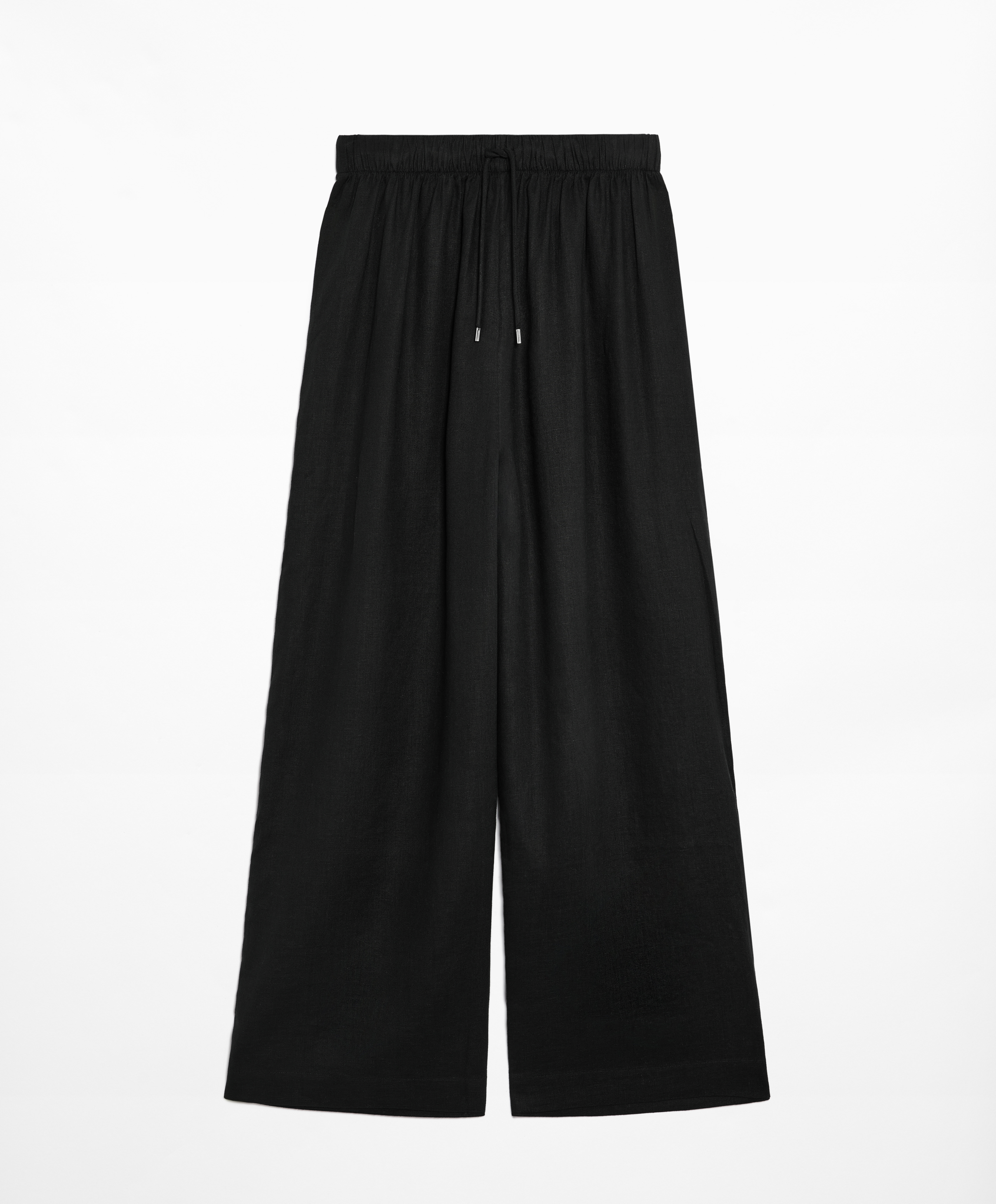 Straight cut 100% linen trousers