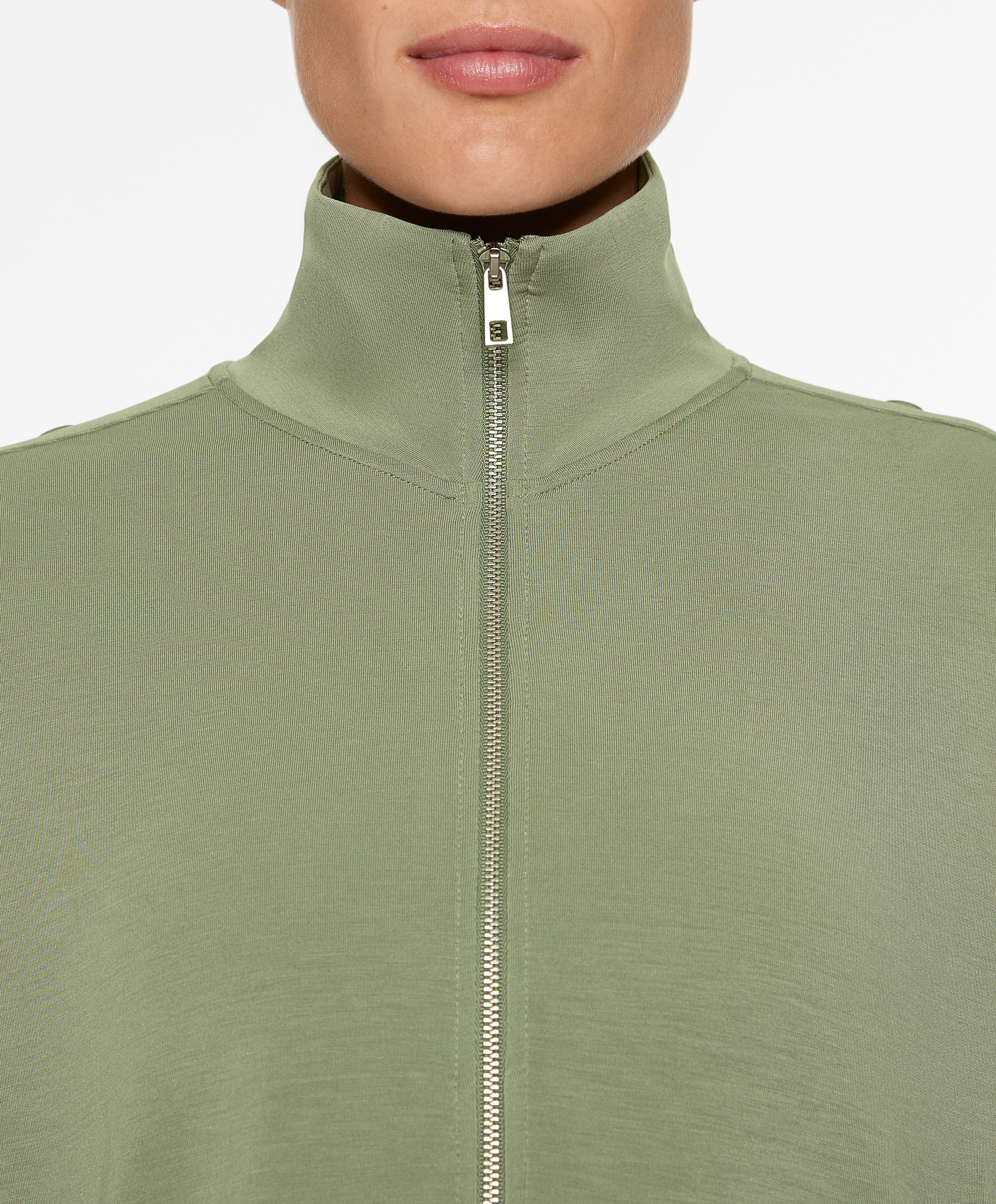 Jacket with modal and buttons