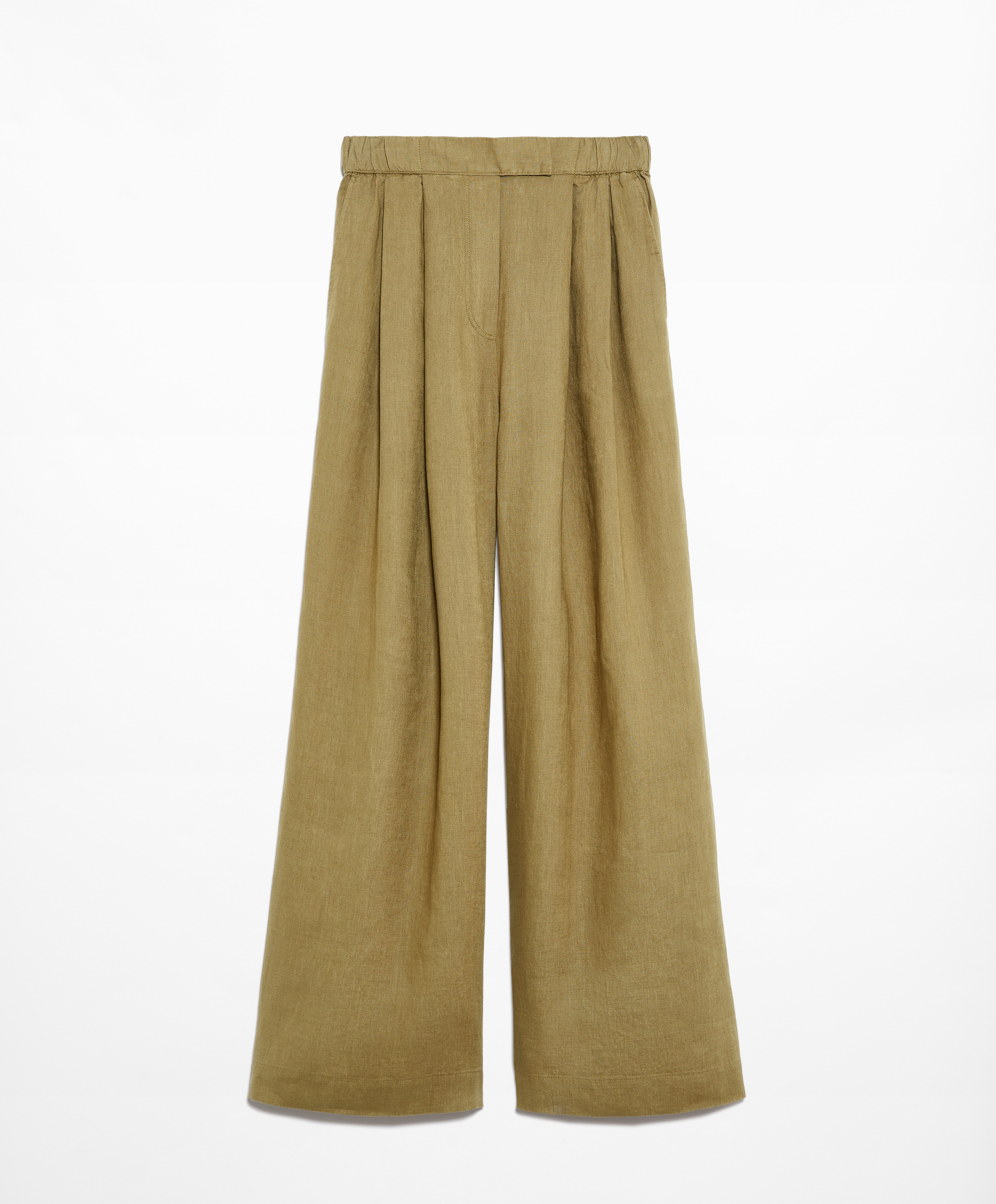 Tailored-fit 100% linen trousers