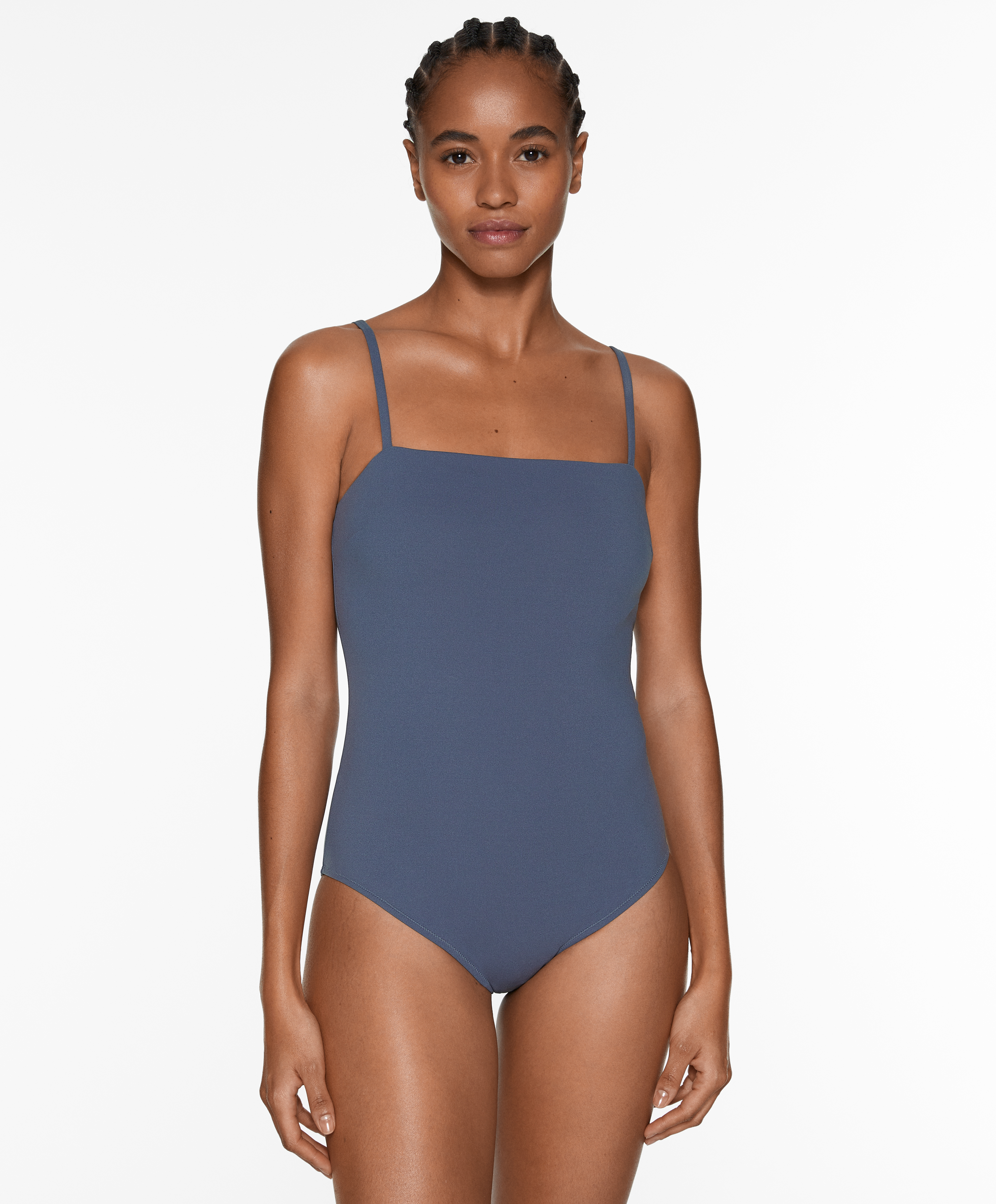 Compressive bandeau swimsuit