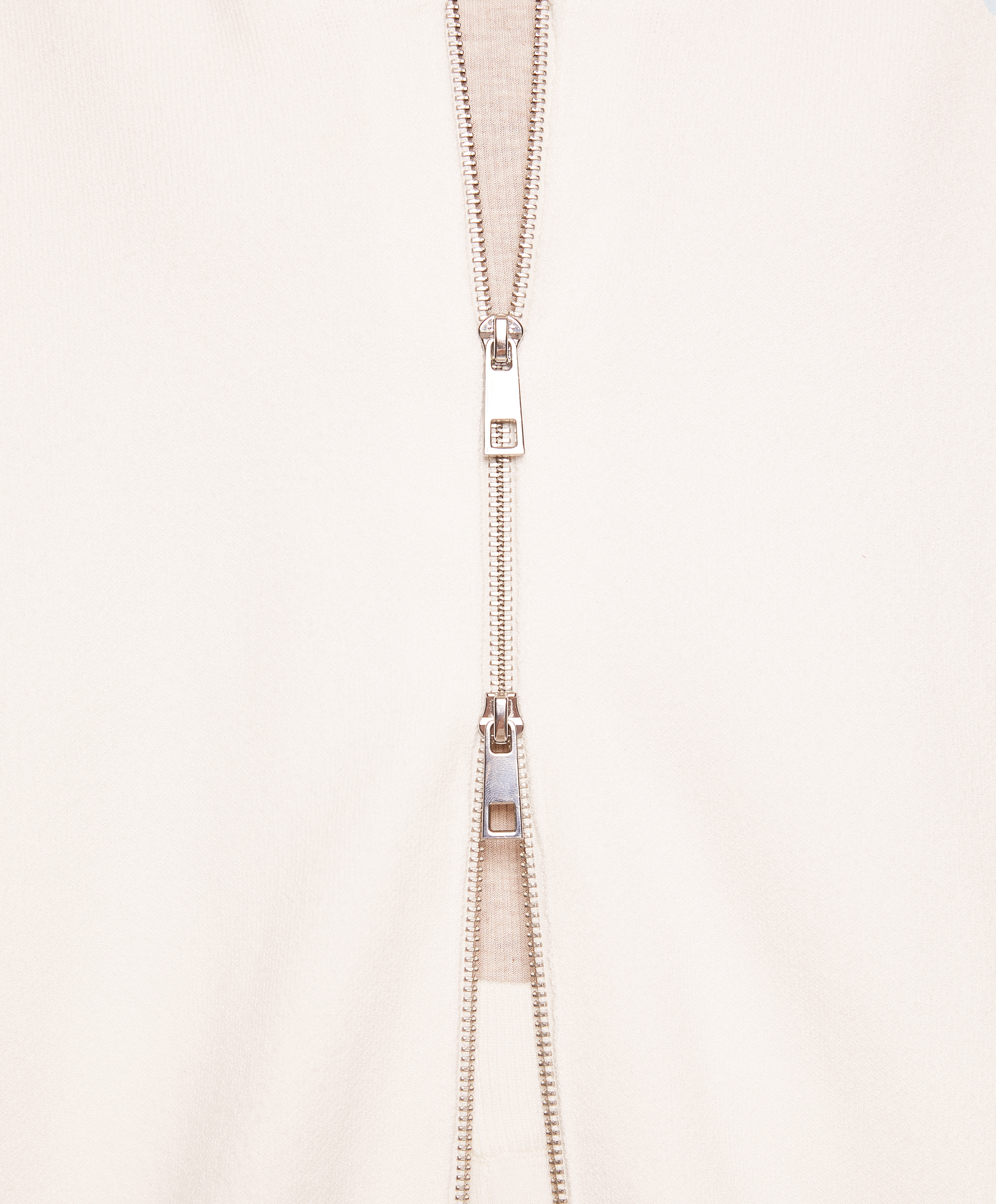 Zip-up knit cardigan