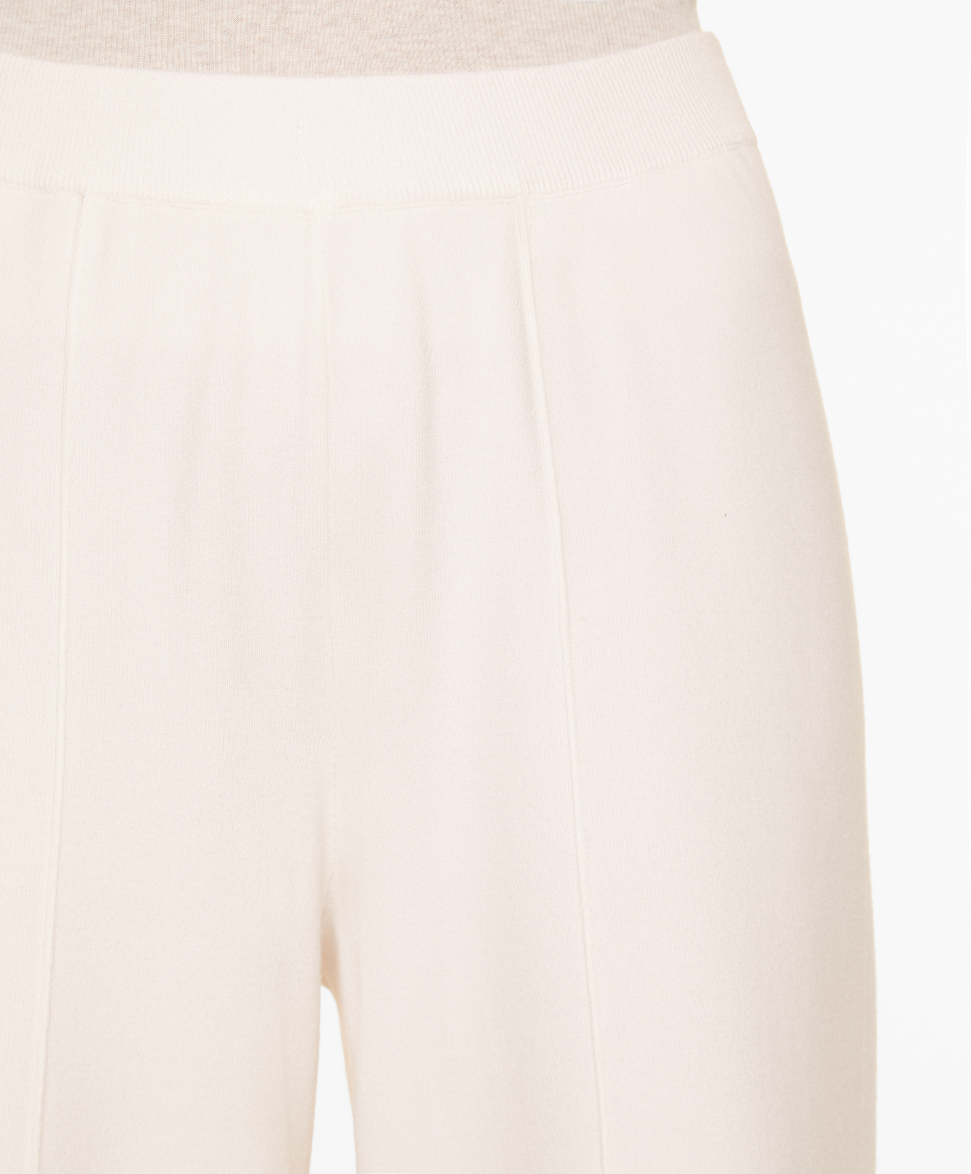 Straight fit knit trousers