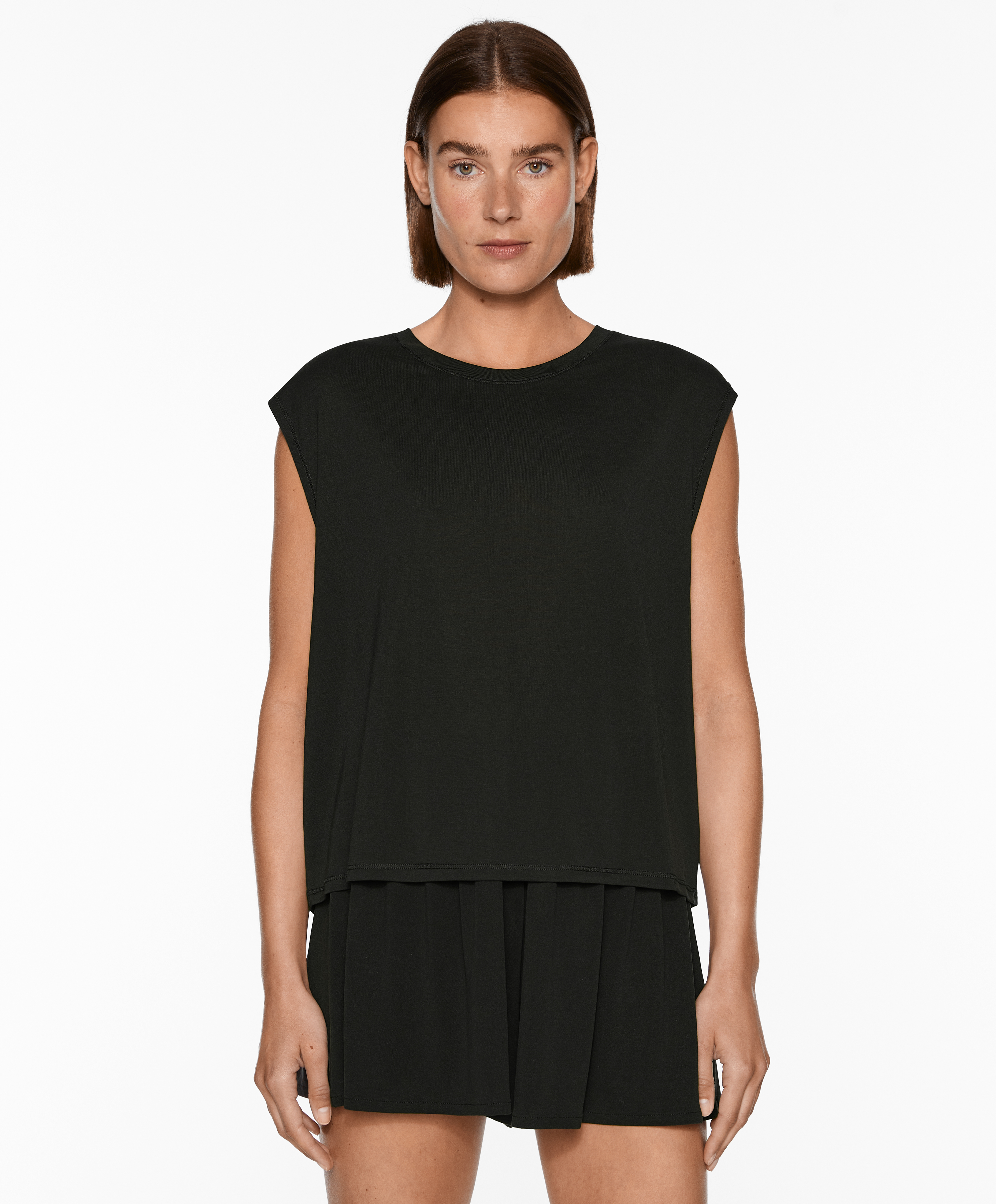 Modal blend short-sleeved T-shirt