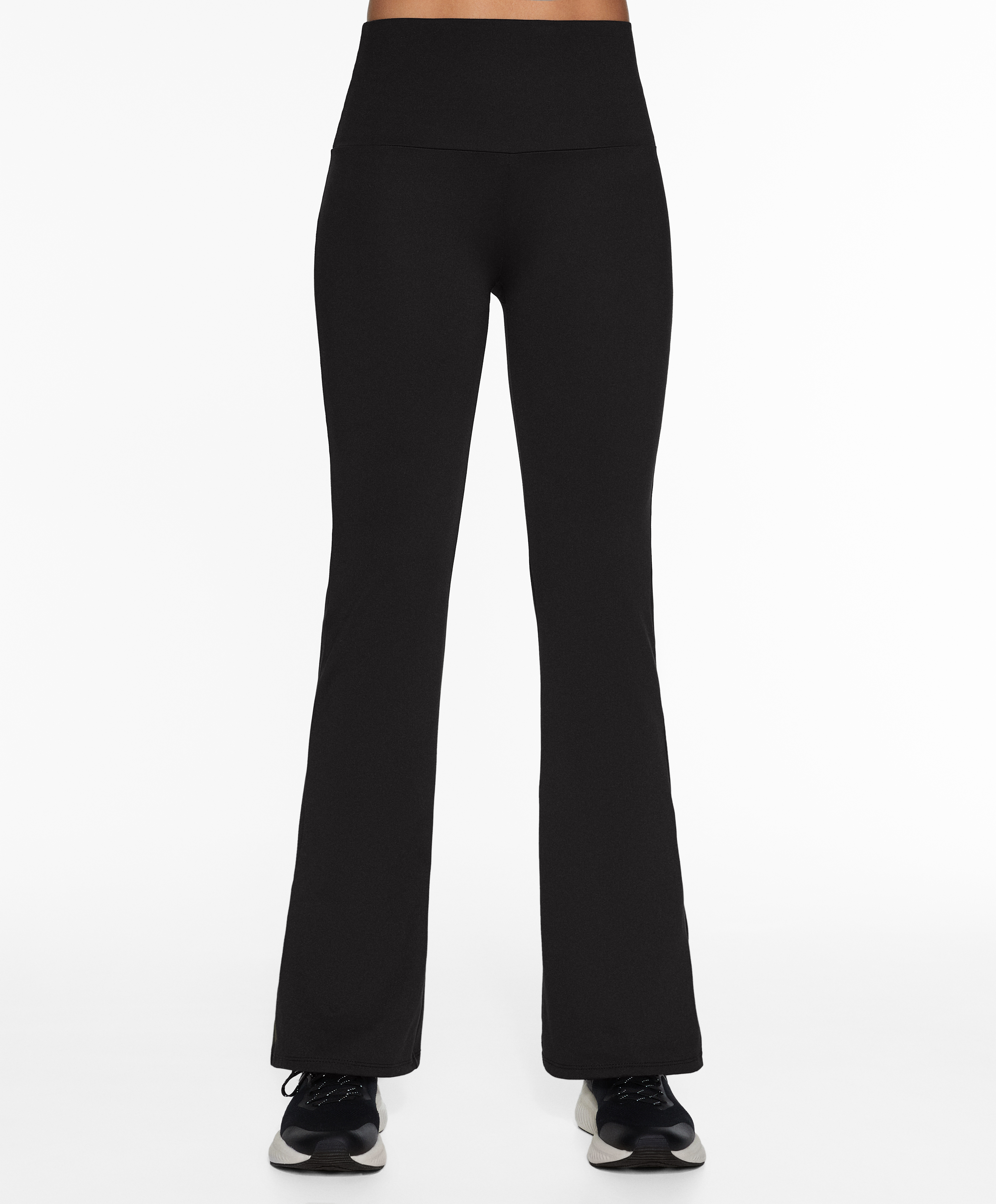 High-rise comfortlux flare trousers