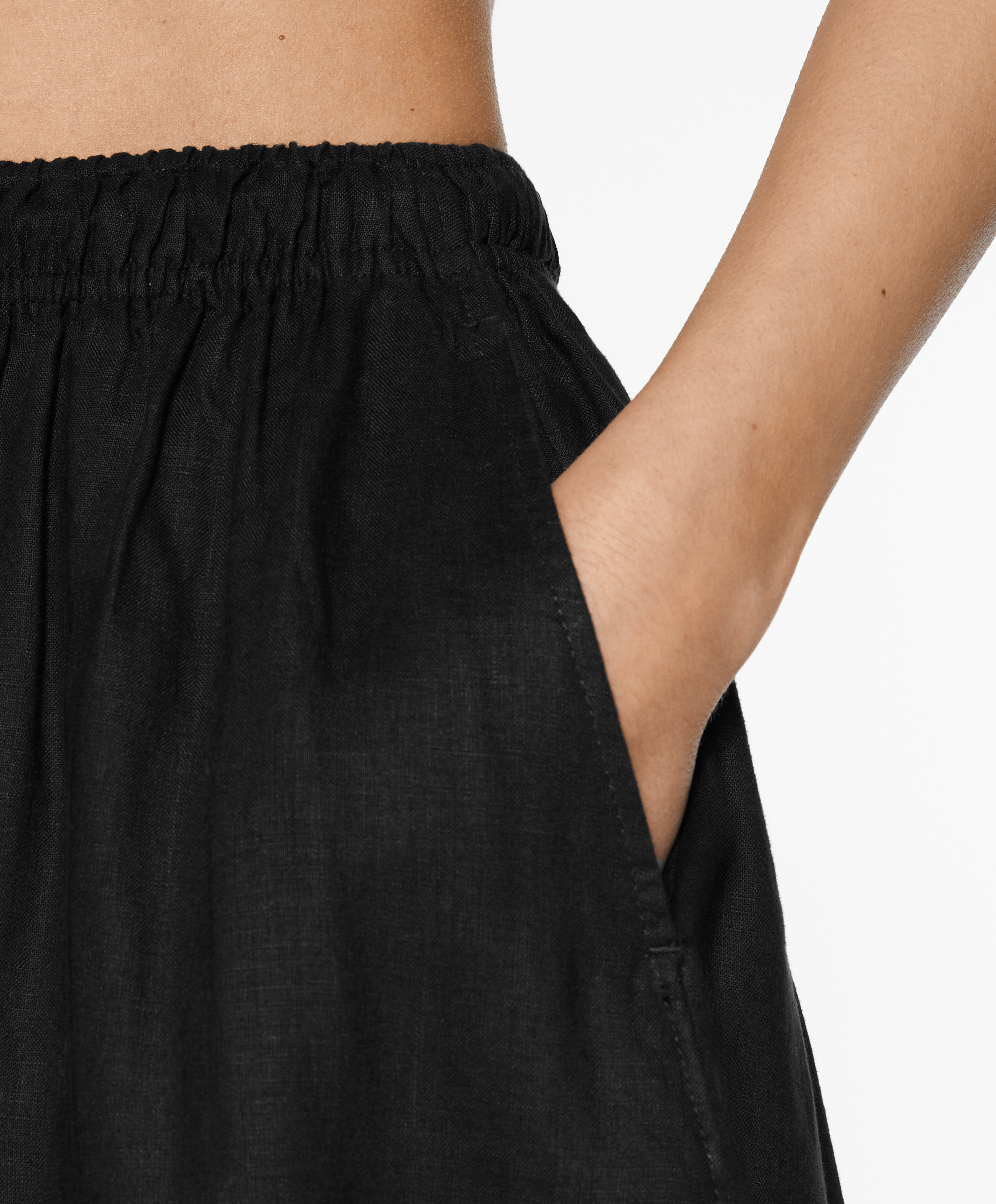 Long 100% linen skirt