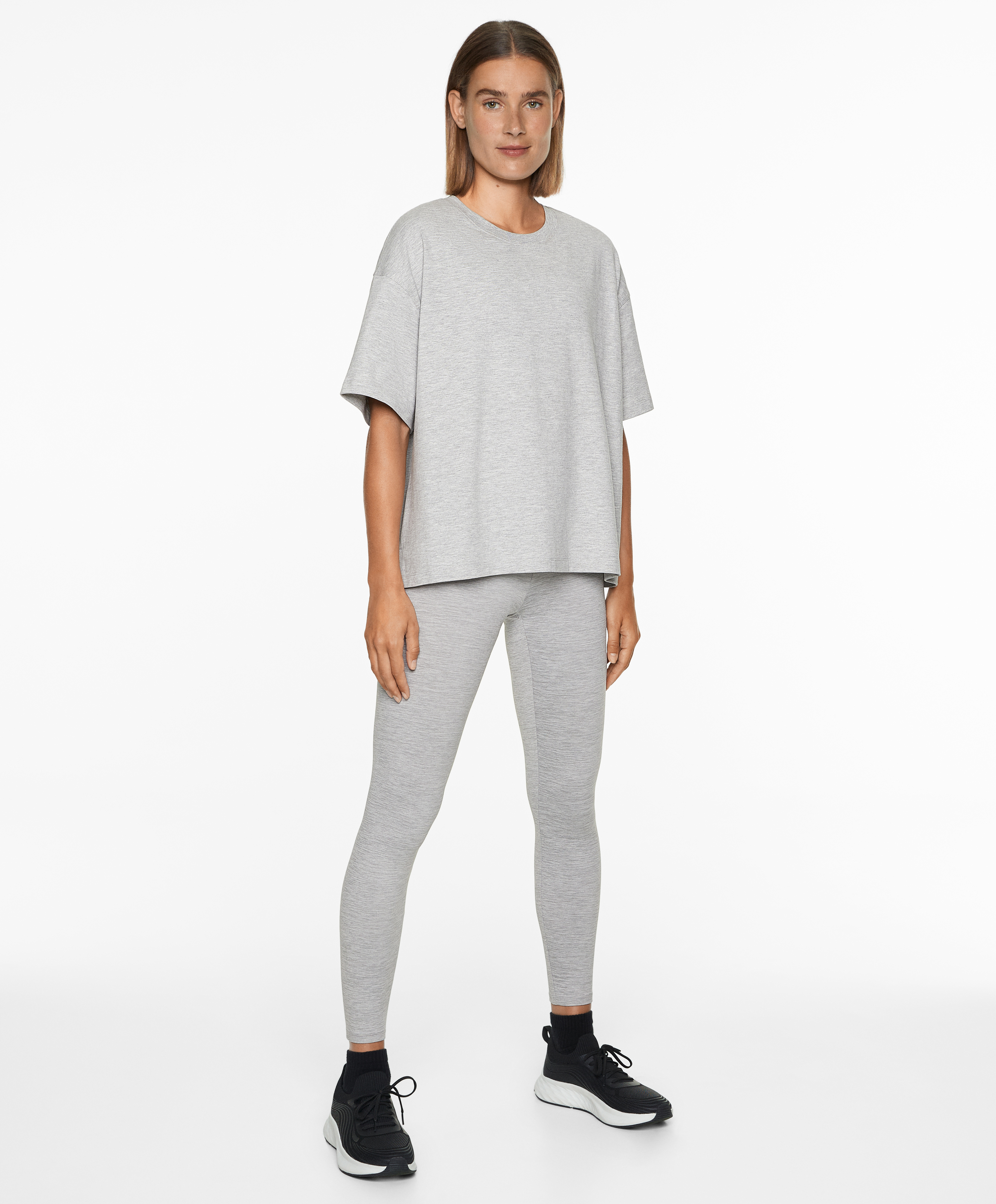 Short sleeve cotton blend T-shirt