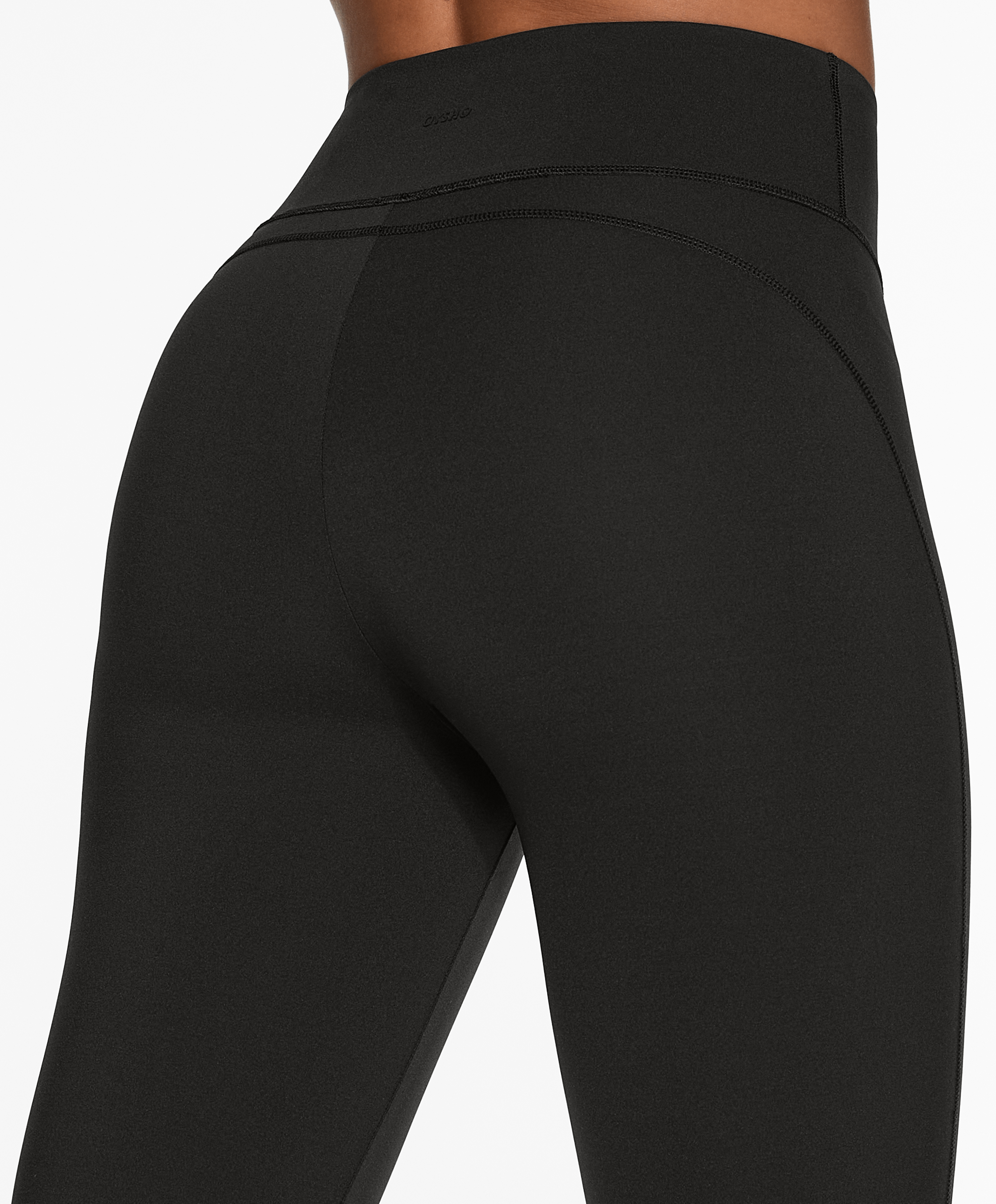 Compressive running high-rise 65cm ankle-length leggings