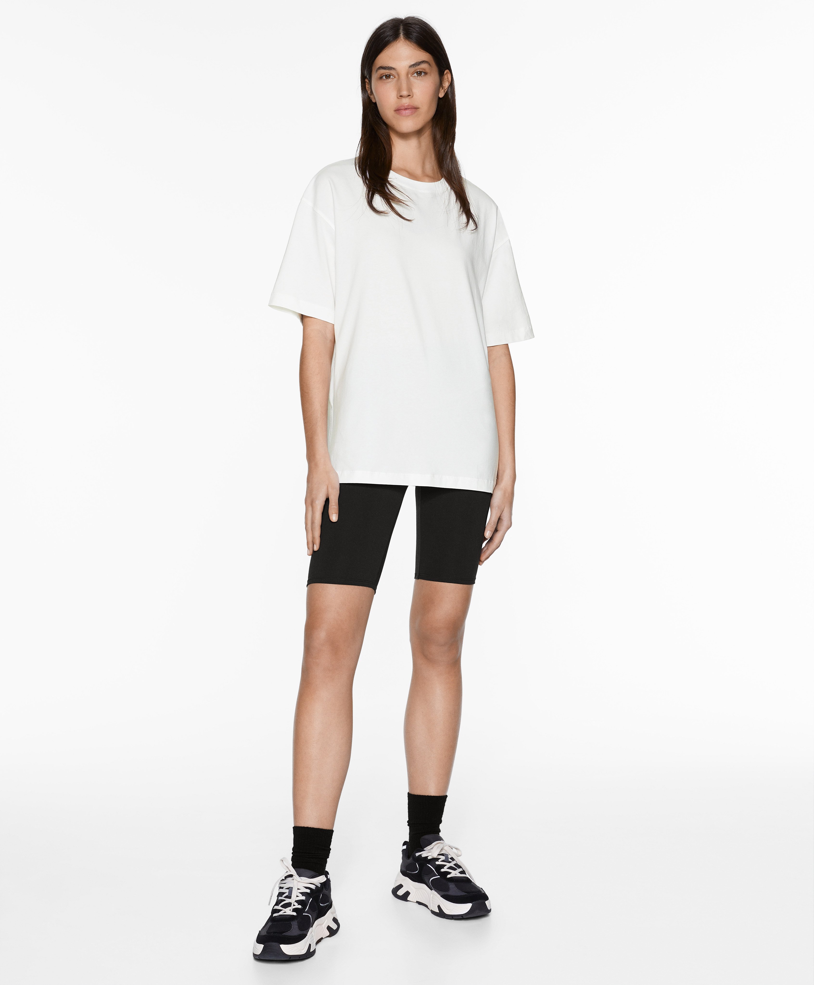 Short sleeve cotton blend T-shirt