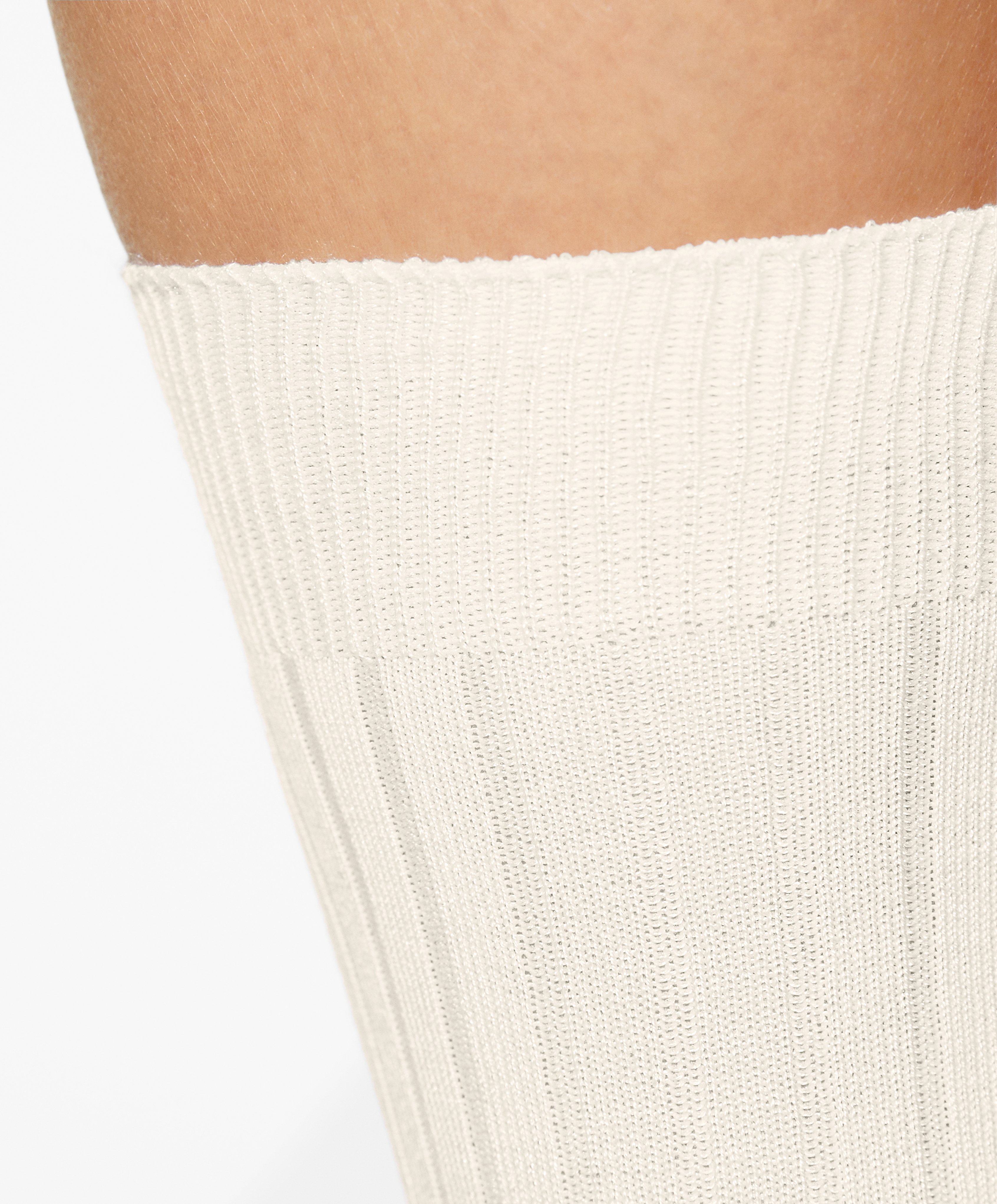 Rib silk classic socks