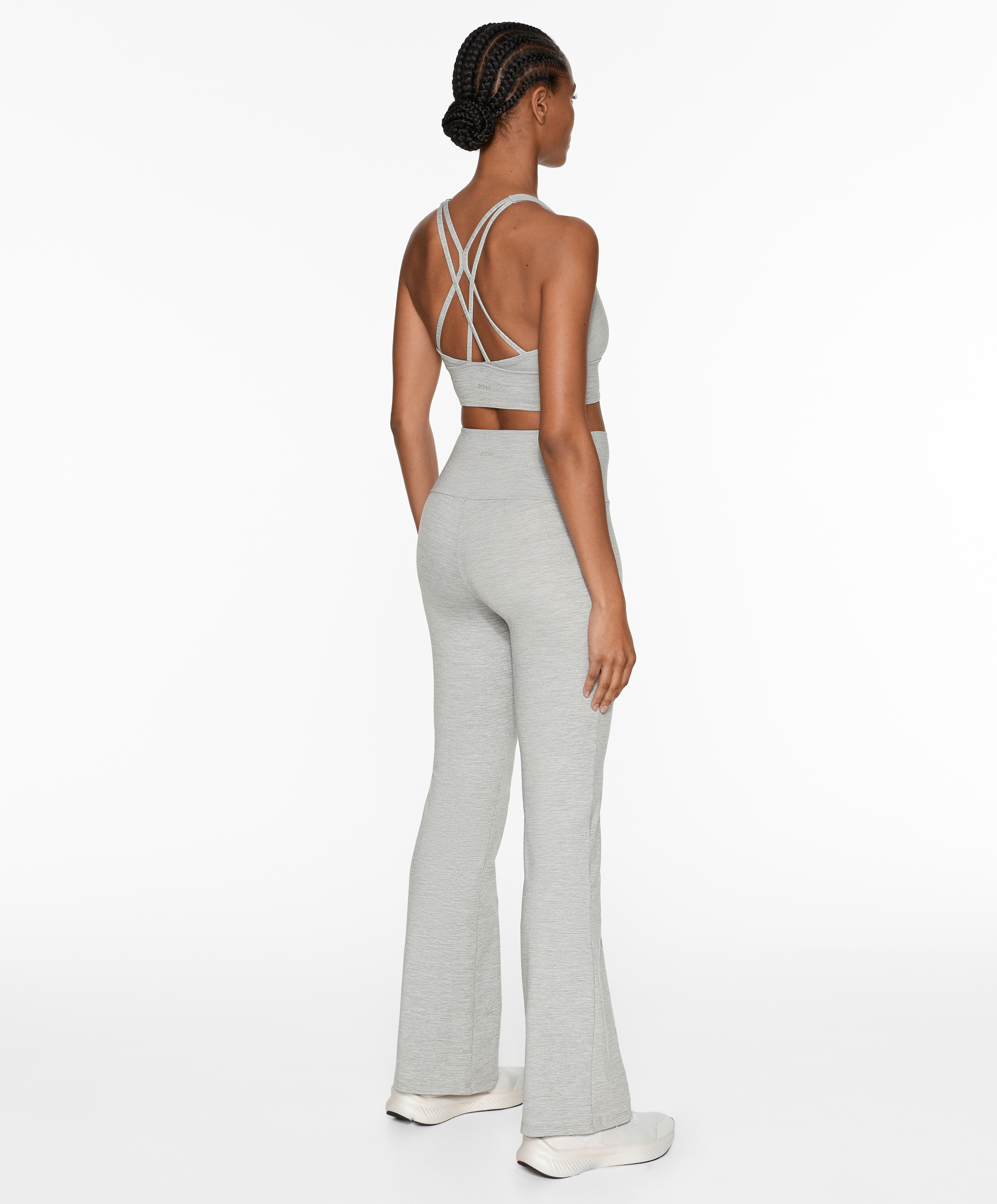 High-rise comfortlux flare trousers