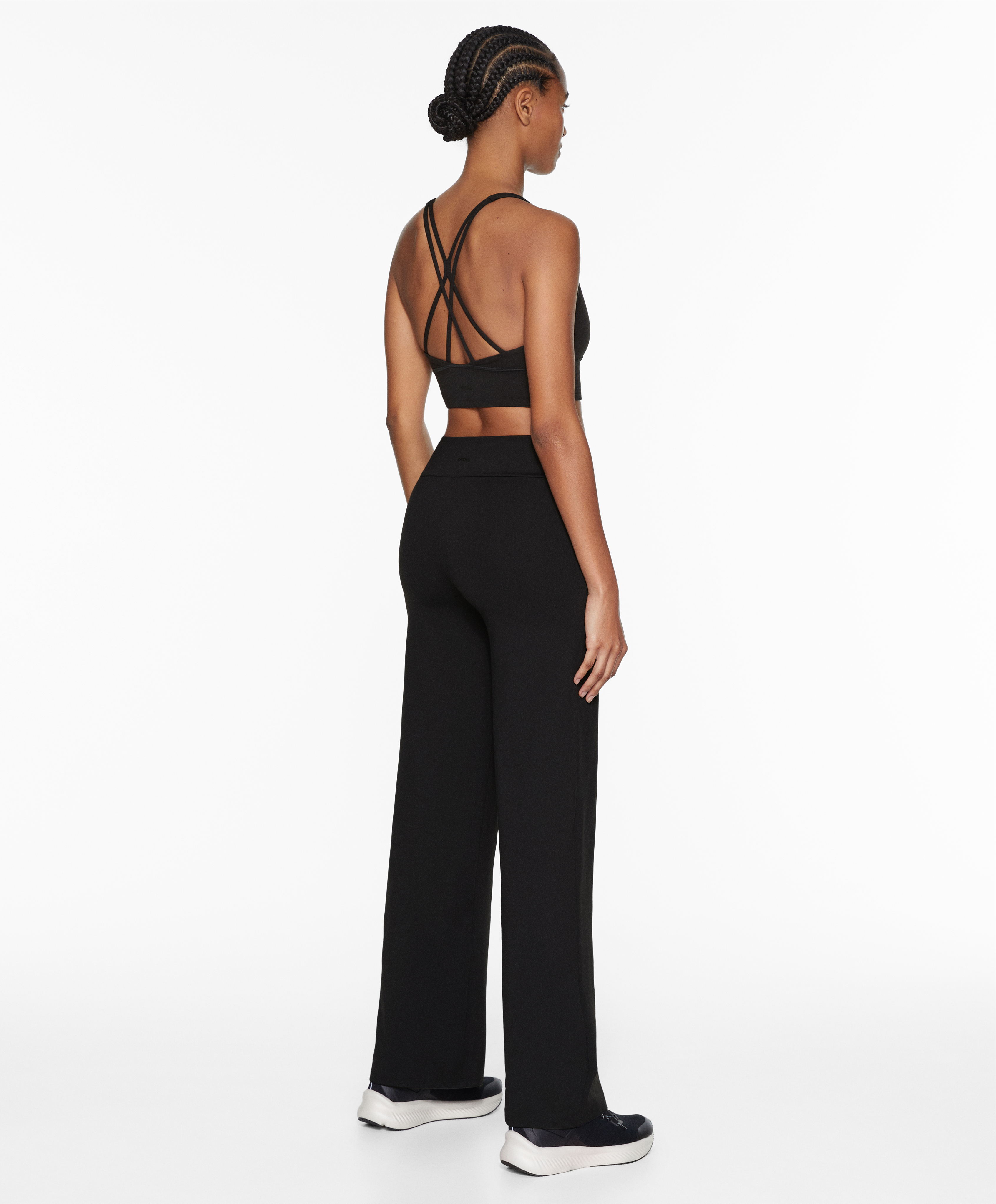 High-rise comfortlux straight-leg trousers