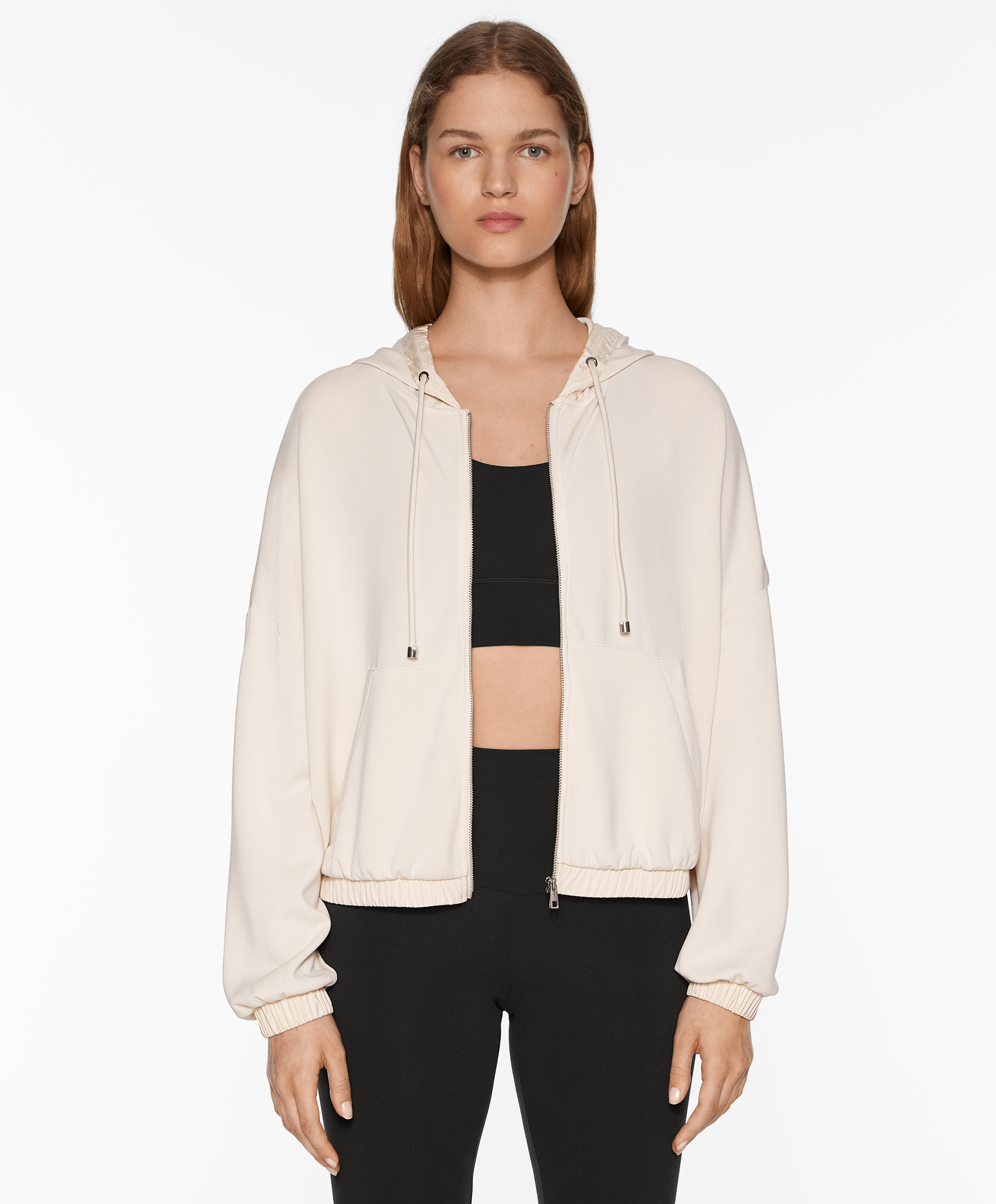 Zip-through modal jacket