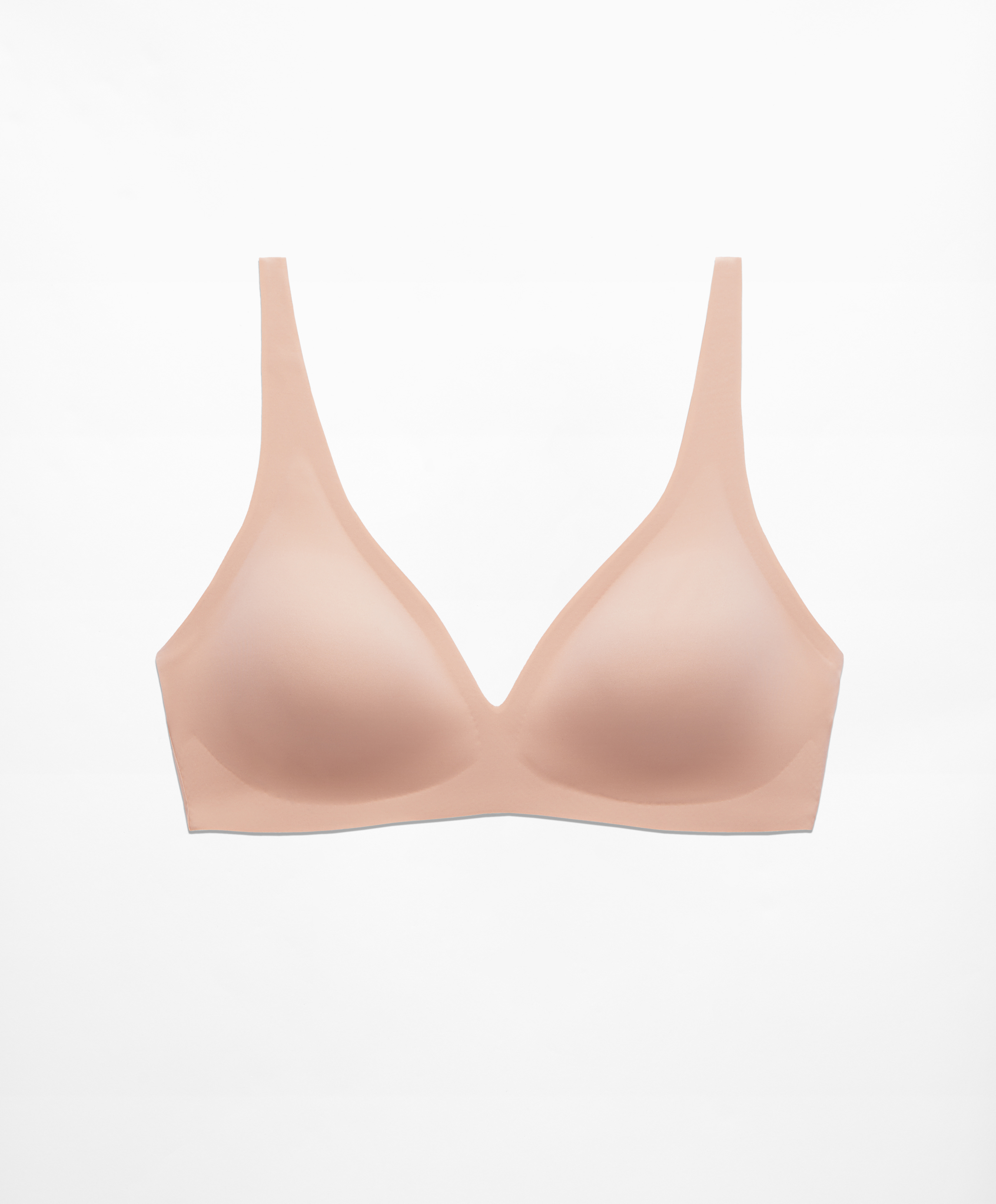 Invisible laser-cut halter bra