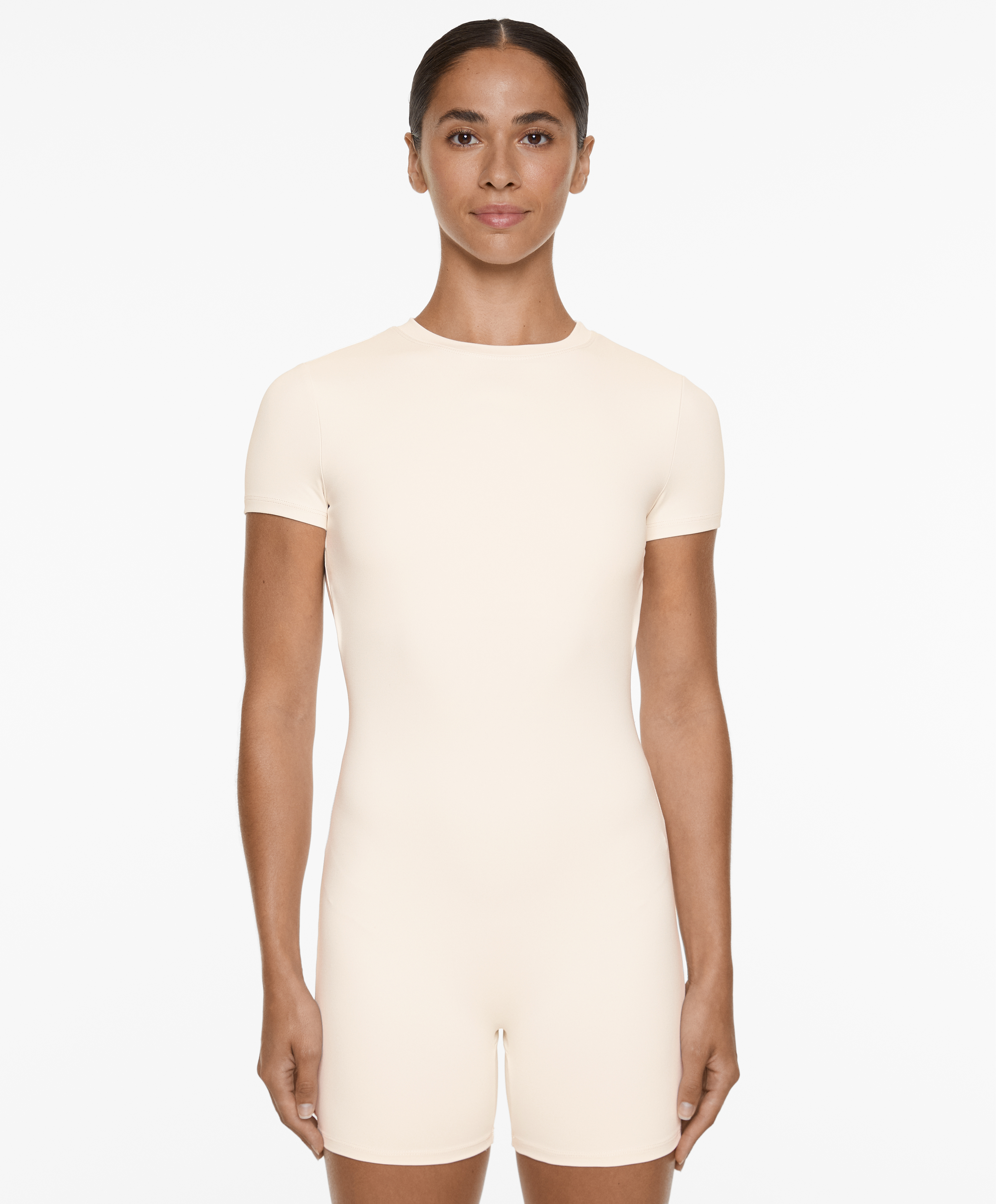 Open-back Comfortlux short jumpsuit