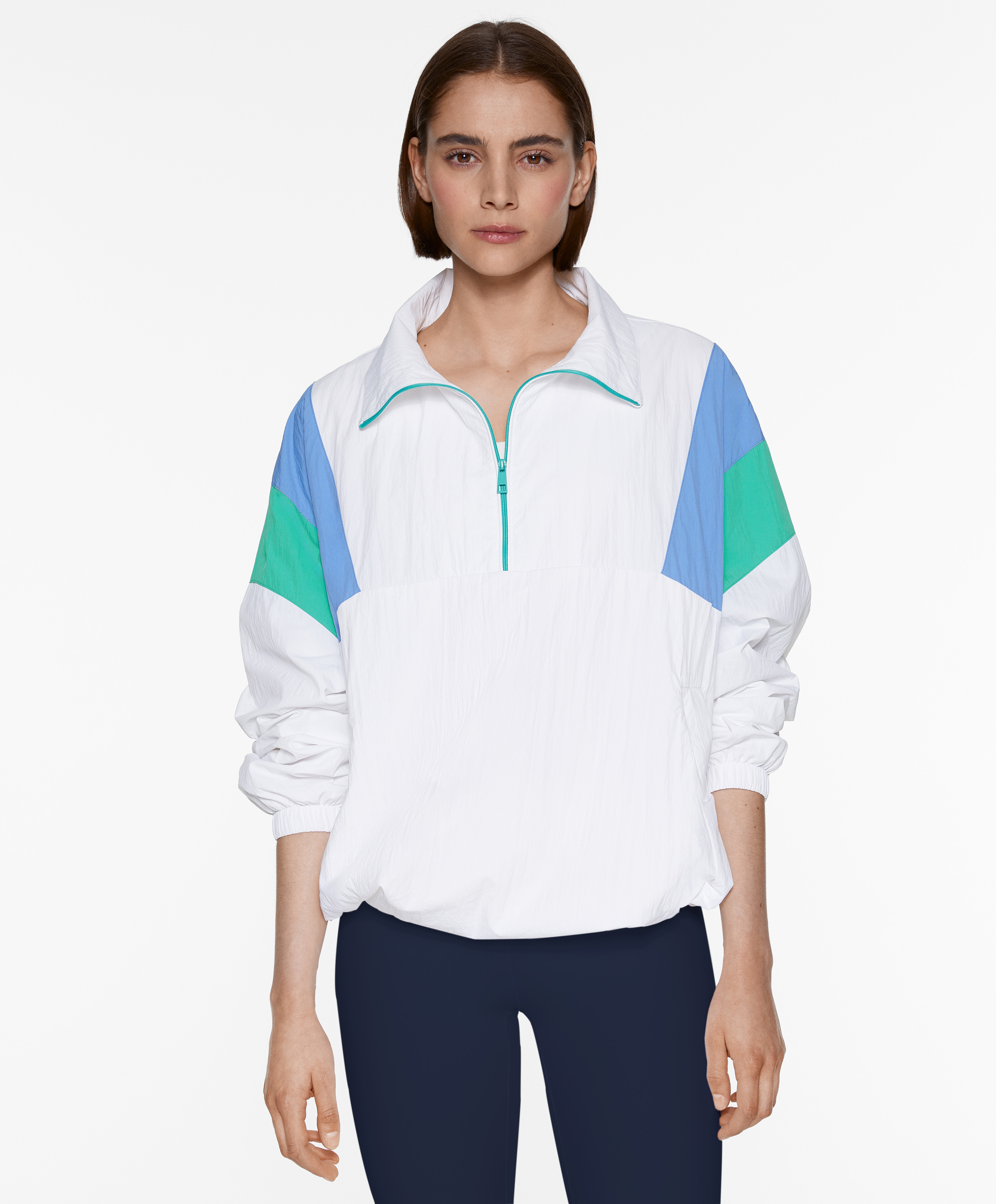 Water-repellent oversize kangaroo jacket