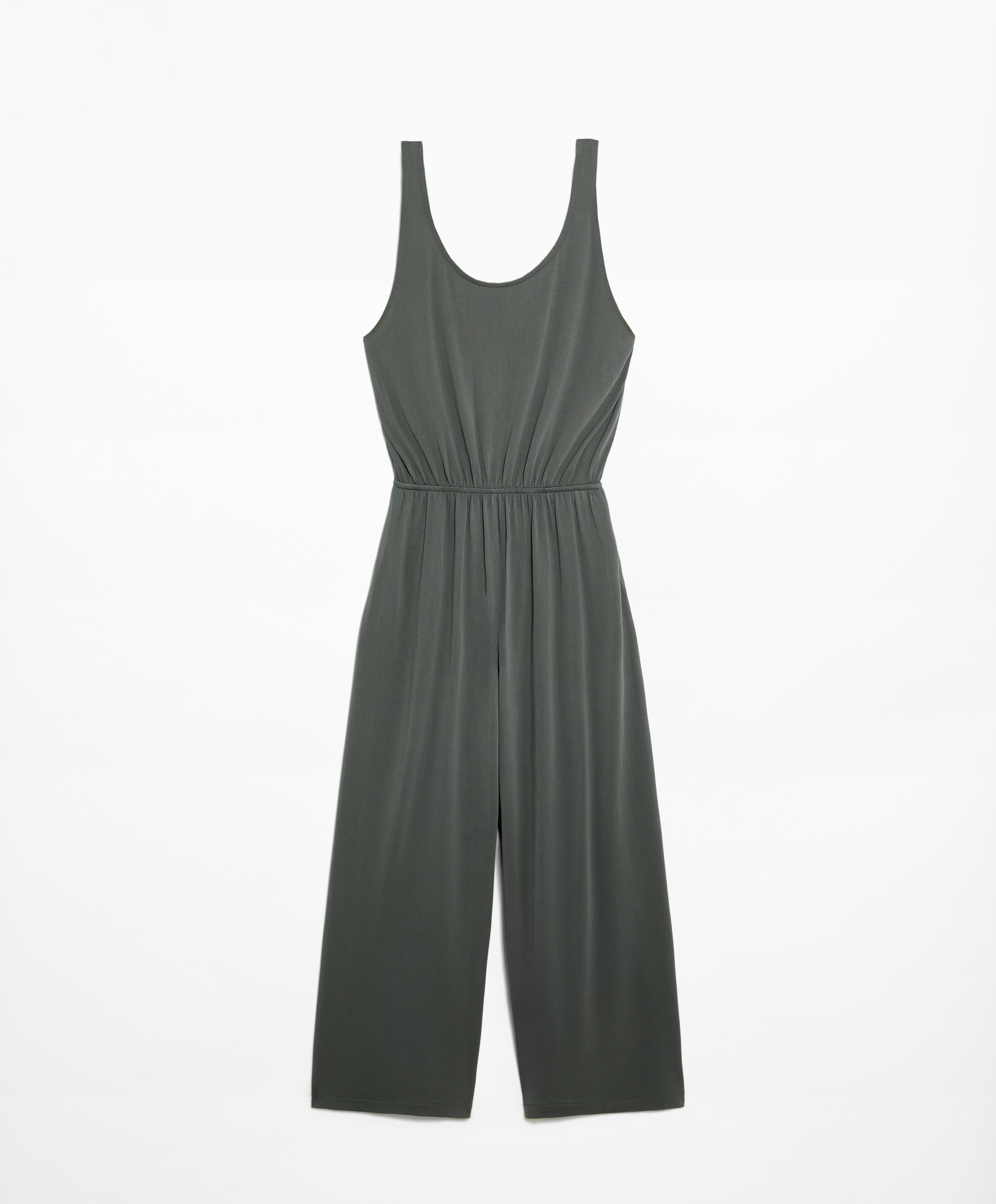 Modal blend midi jumpsuit