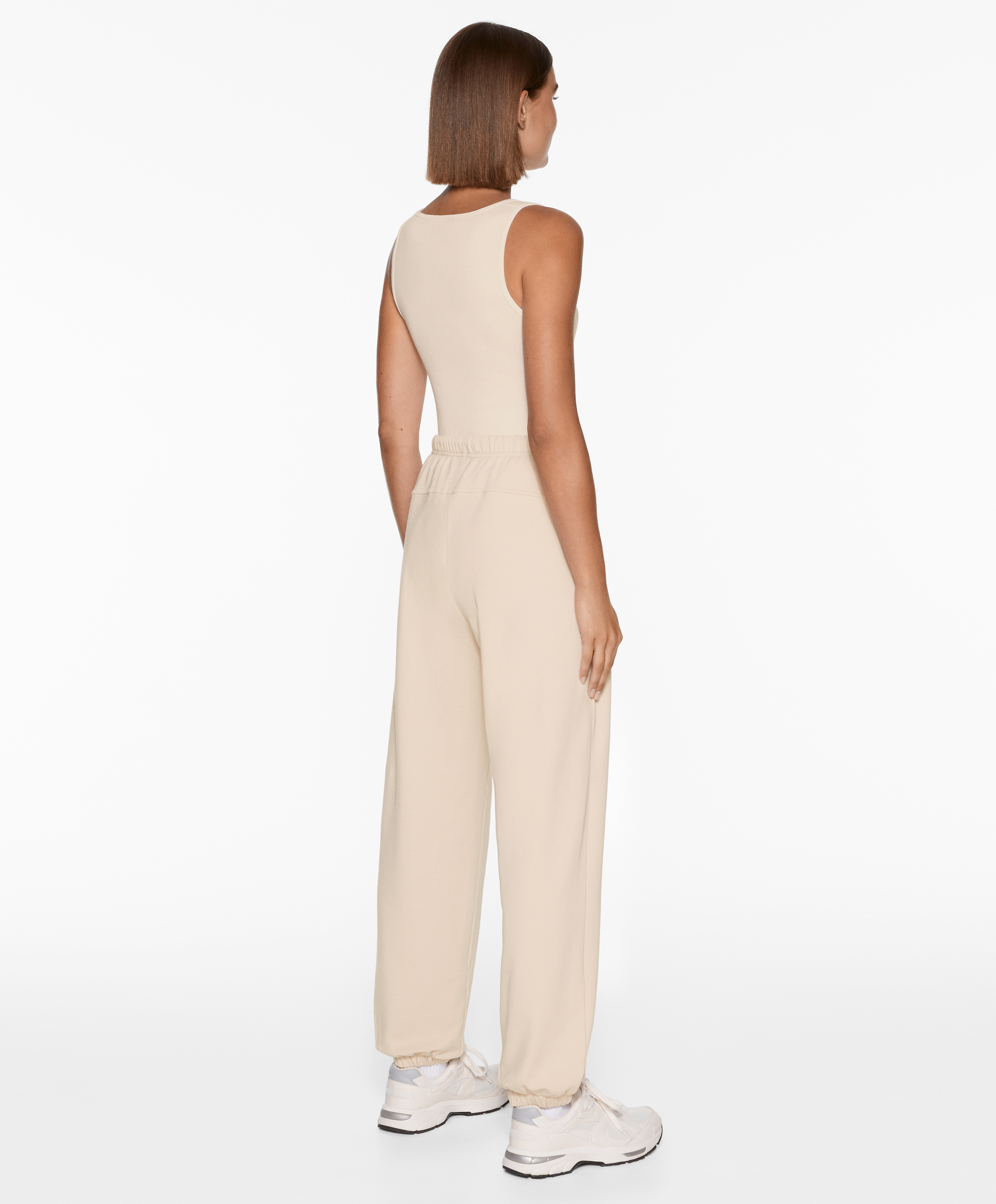 Sleeveless T-shirt with cotton and modal