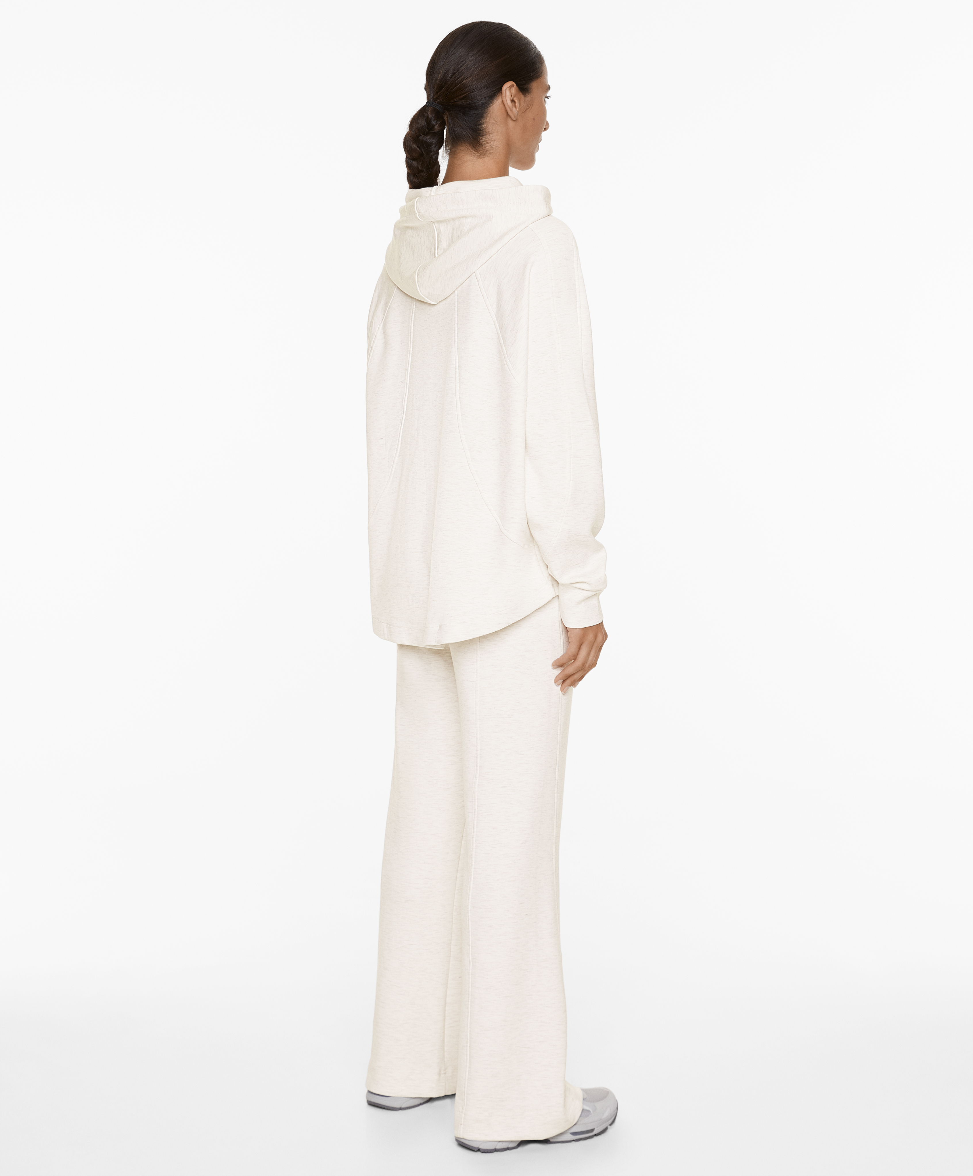 Flare trousers with modal