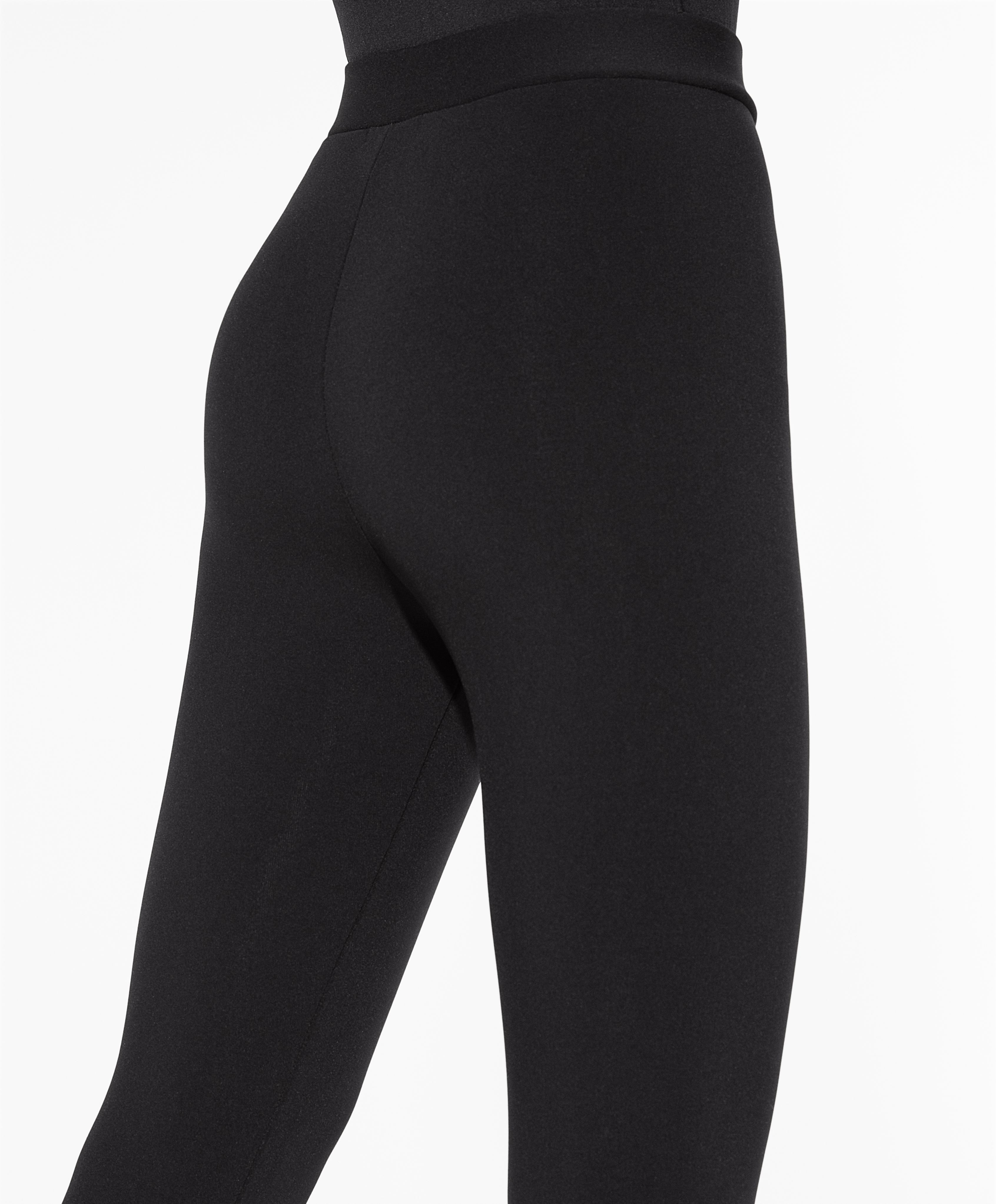 Super-extra-warm seamless 65cm ankle-length leggings