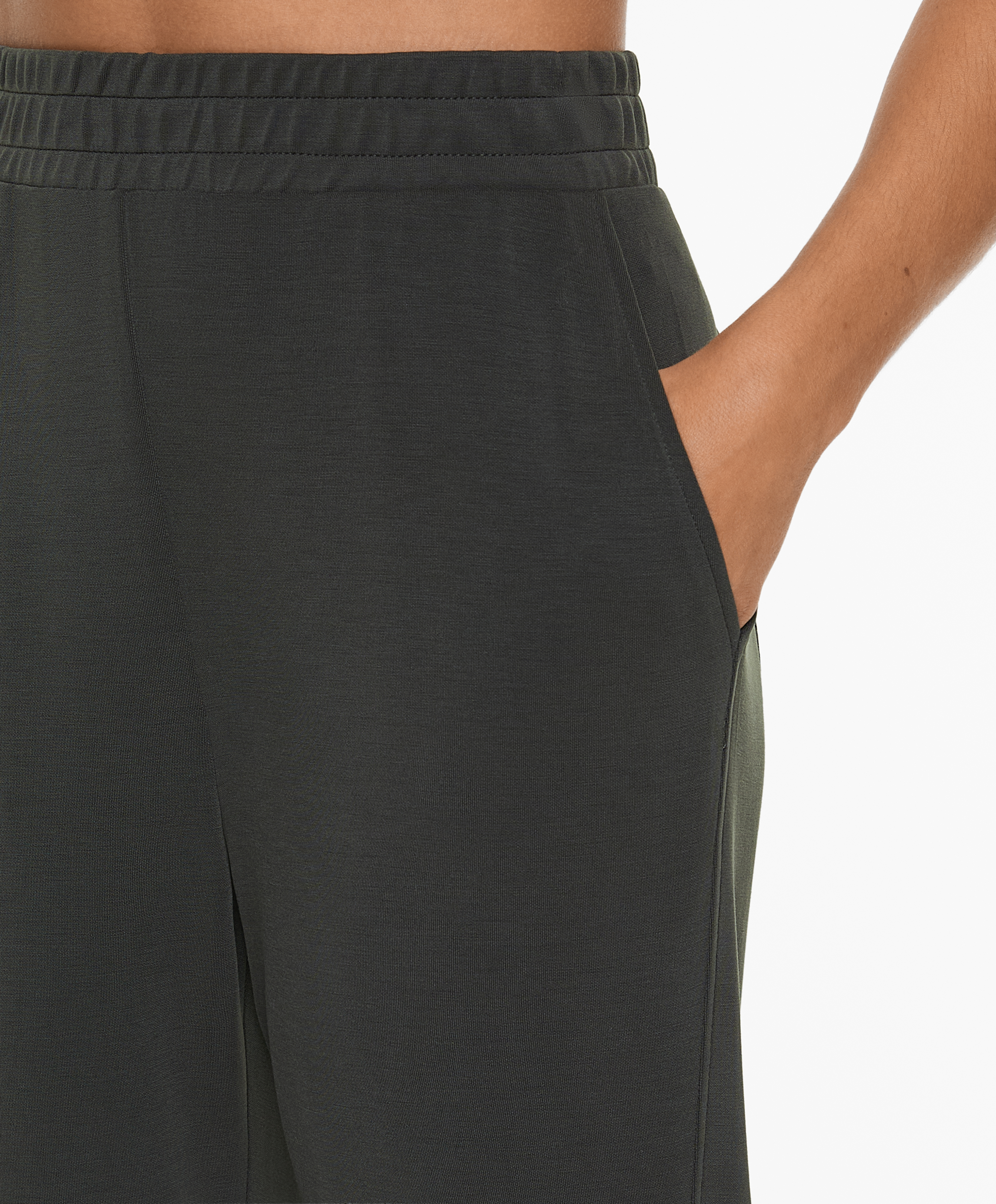 Flare trousers with modal