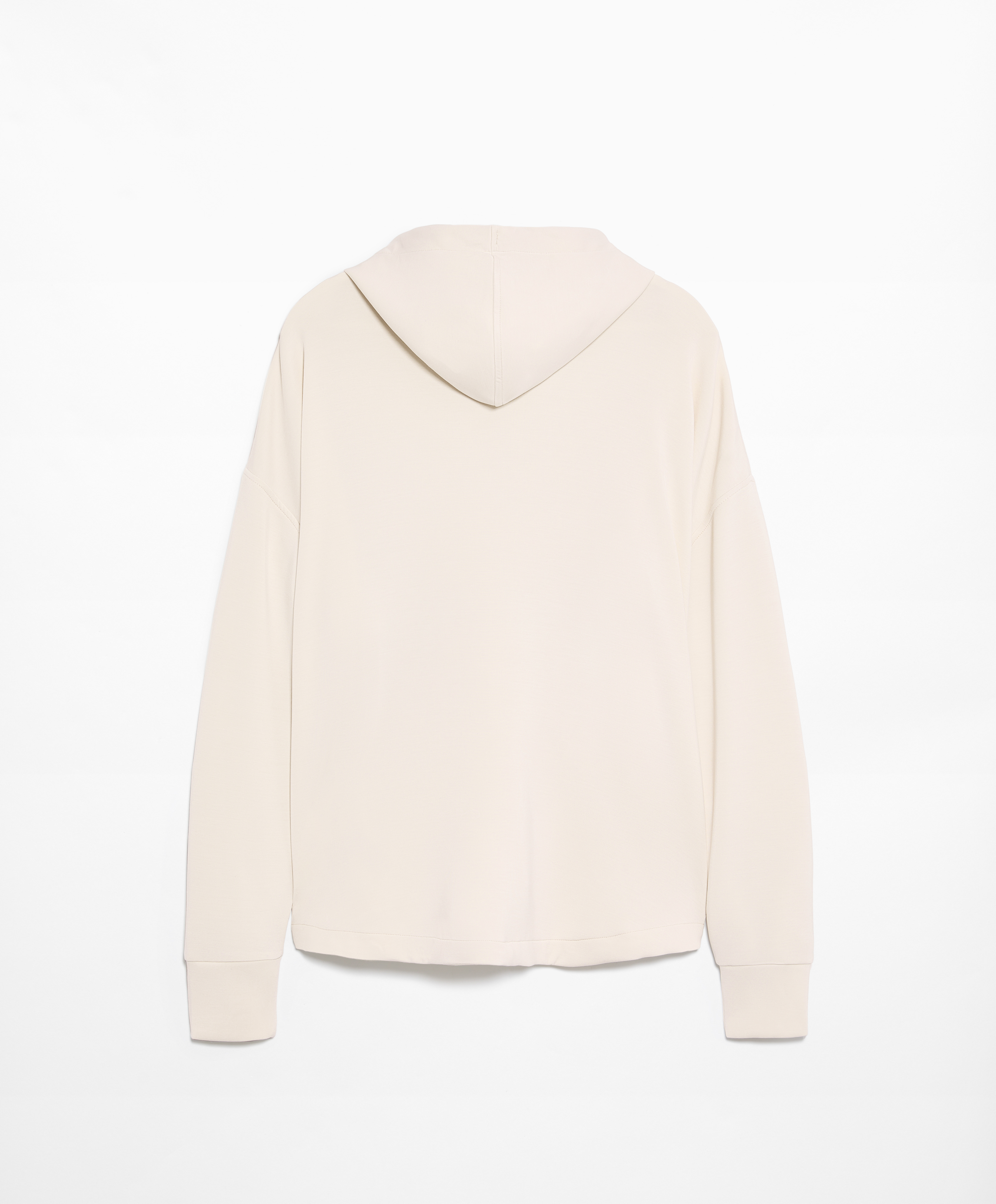 Soft-touch sweatshirt with modal and zip