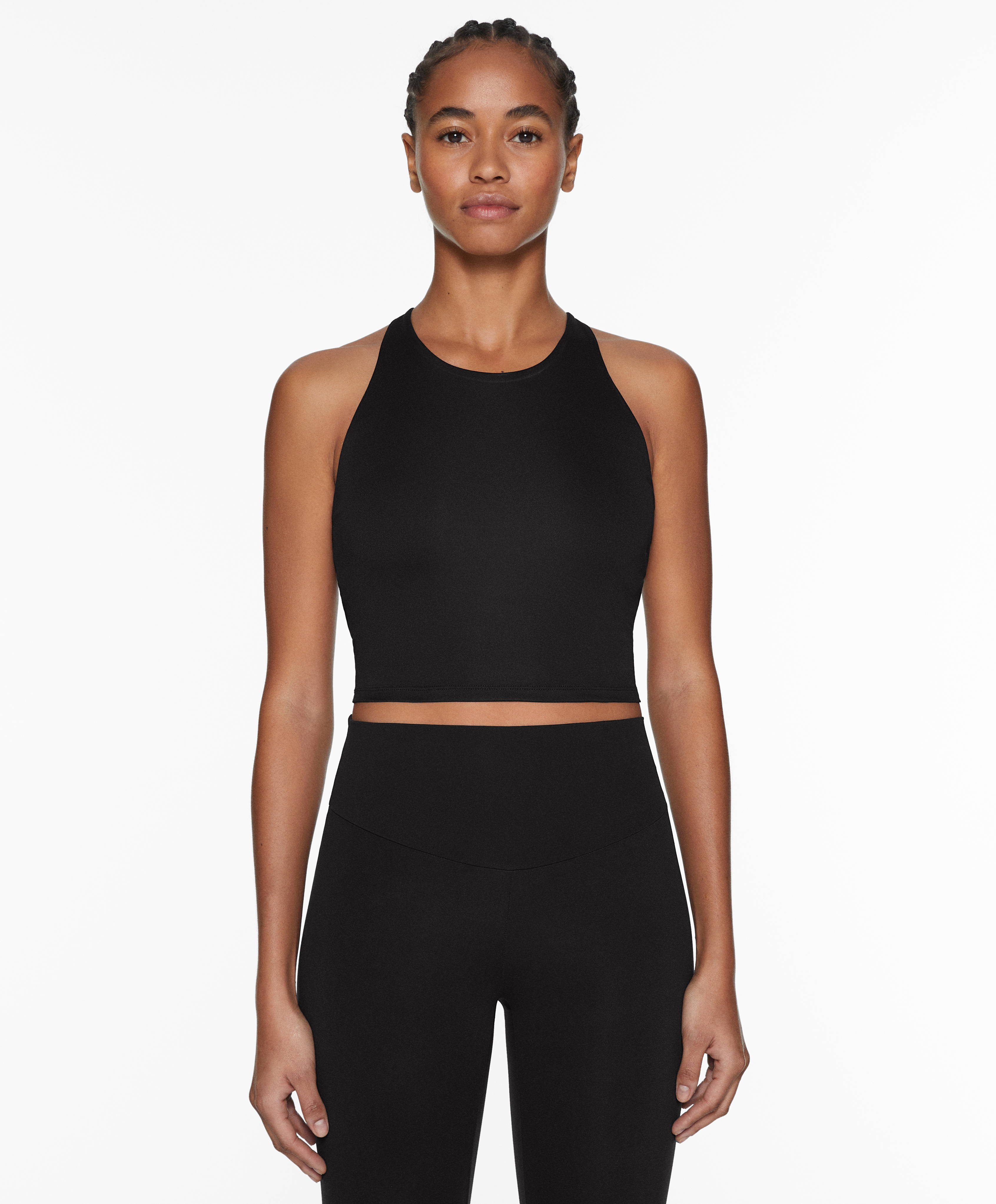 Comfortlux strap tank top with cups