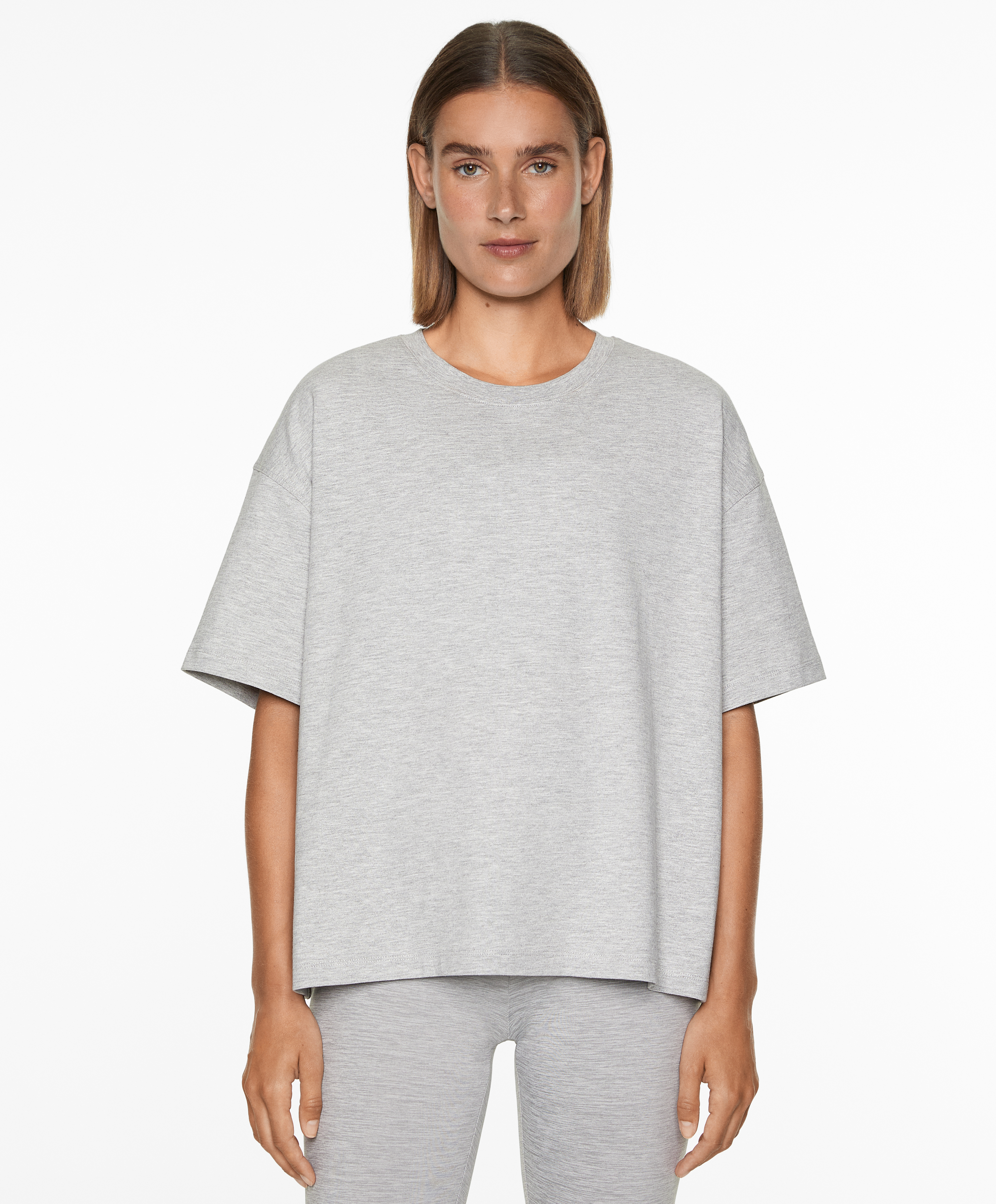 Short sleeve cotton blend T-shirt