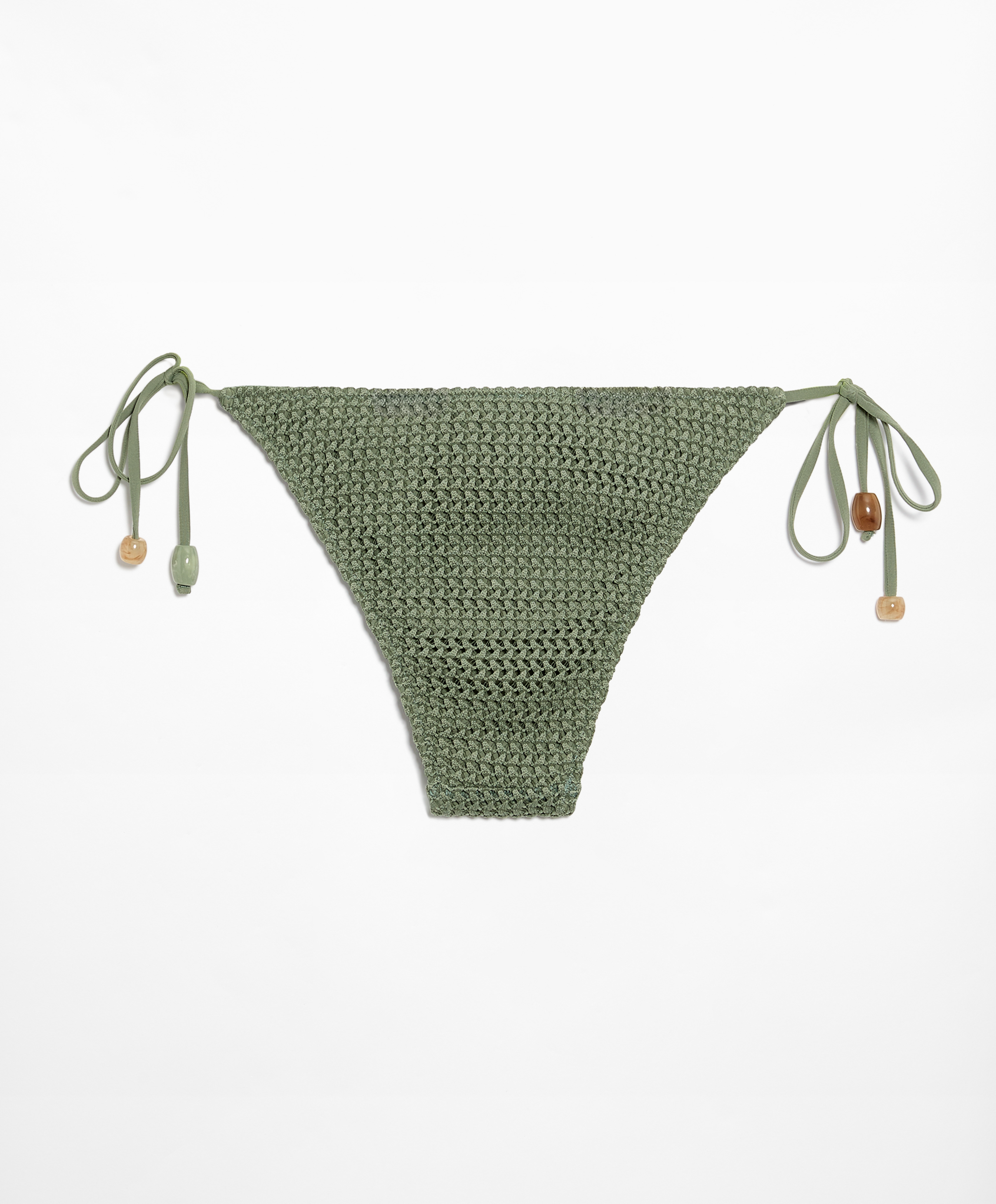 Medium-coverage crochet bikini briefs with ties