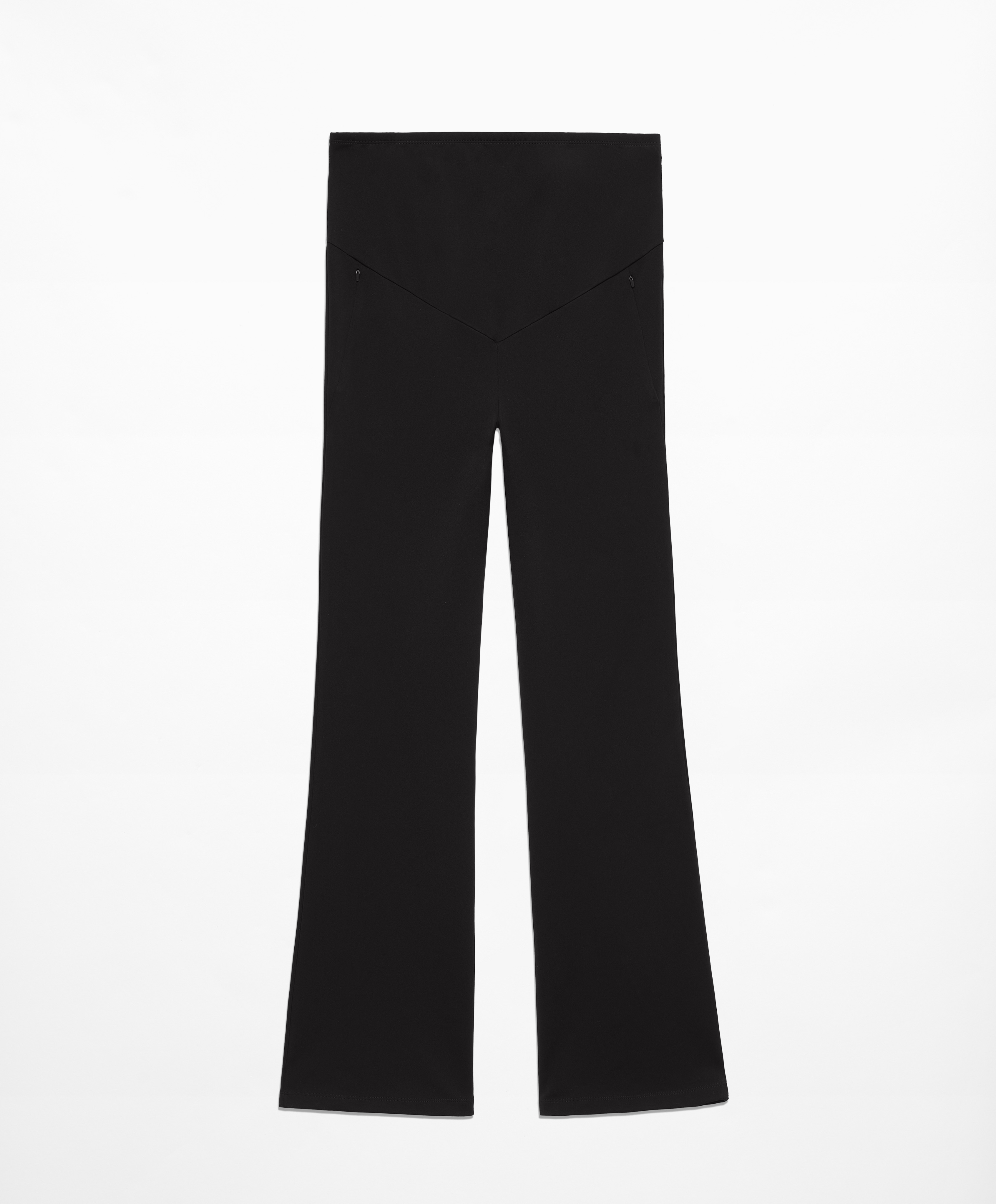 Warm maternity flare trousers