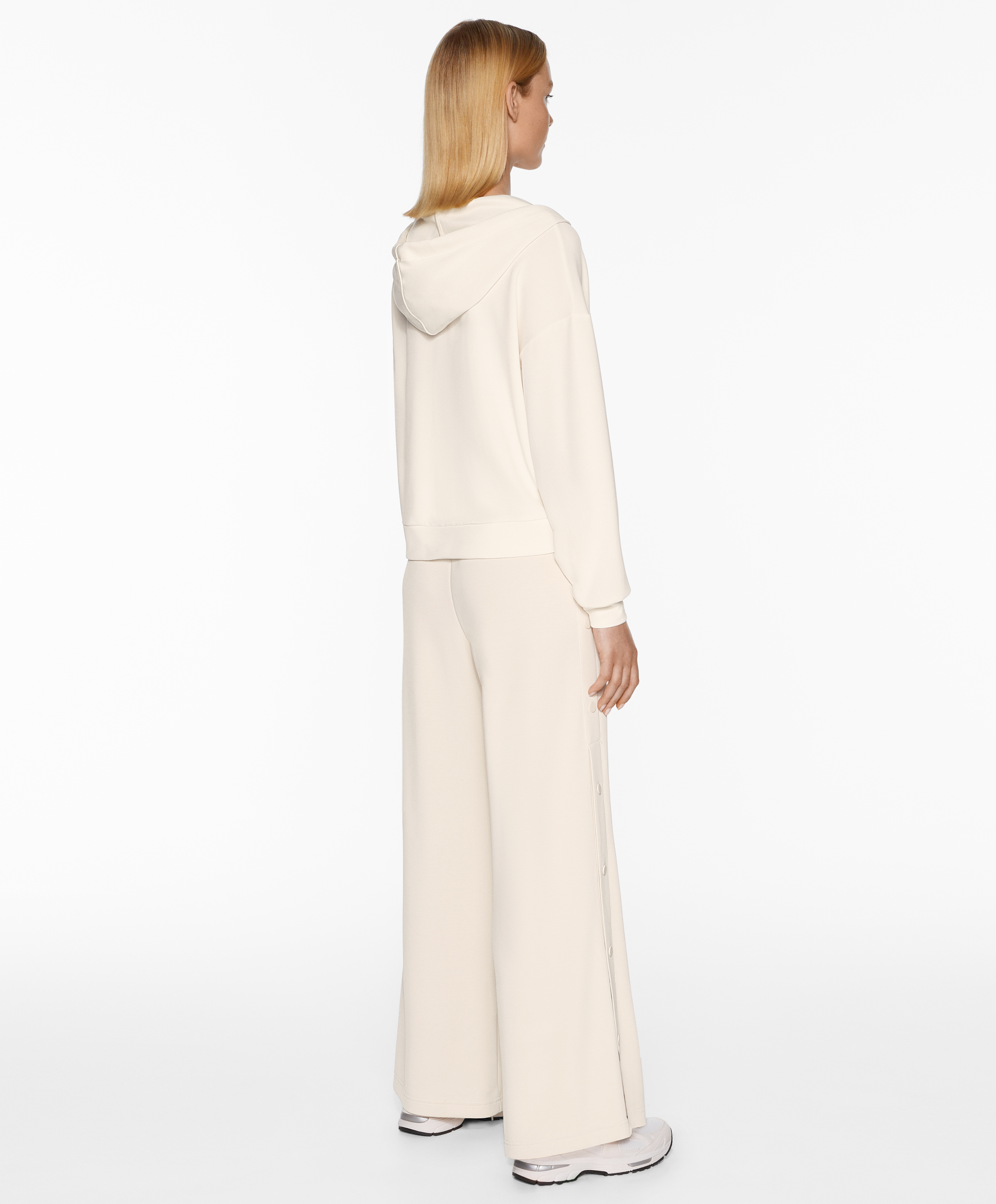 V-neck sweatshirt with modal