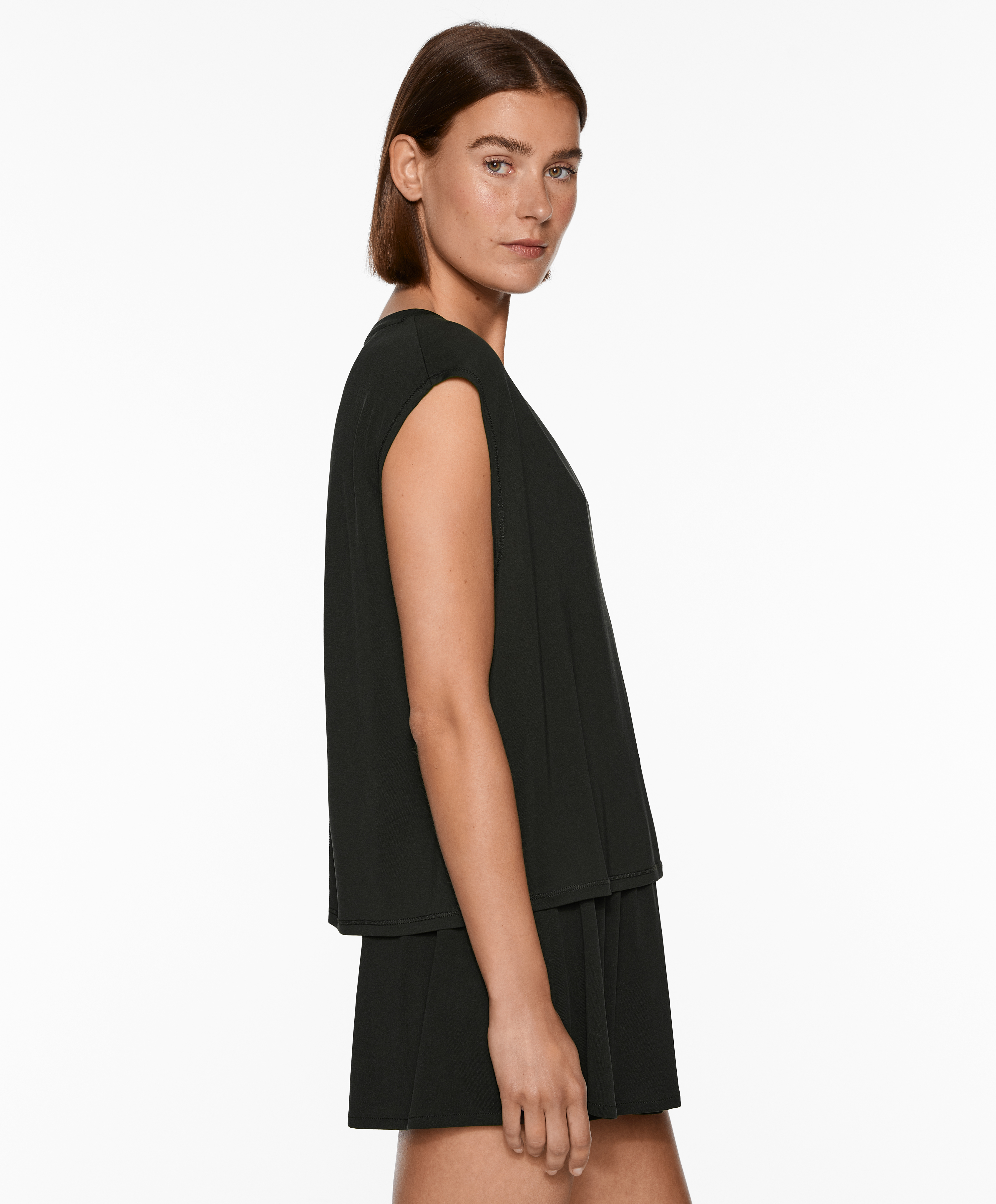 Modal blend short-sleeved T-shirt