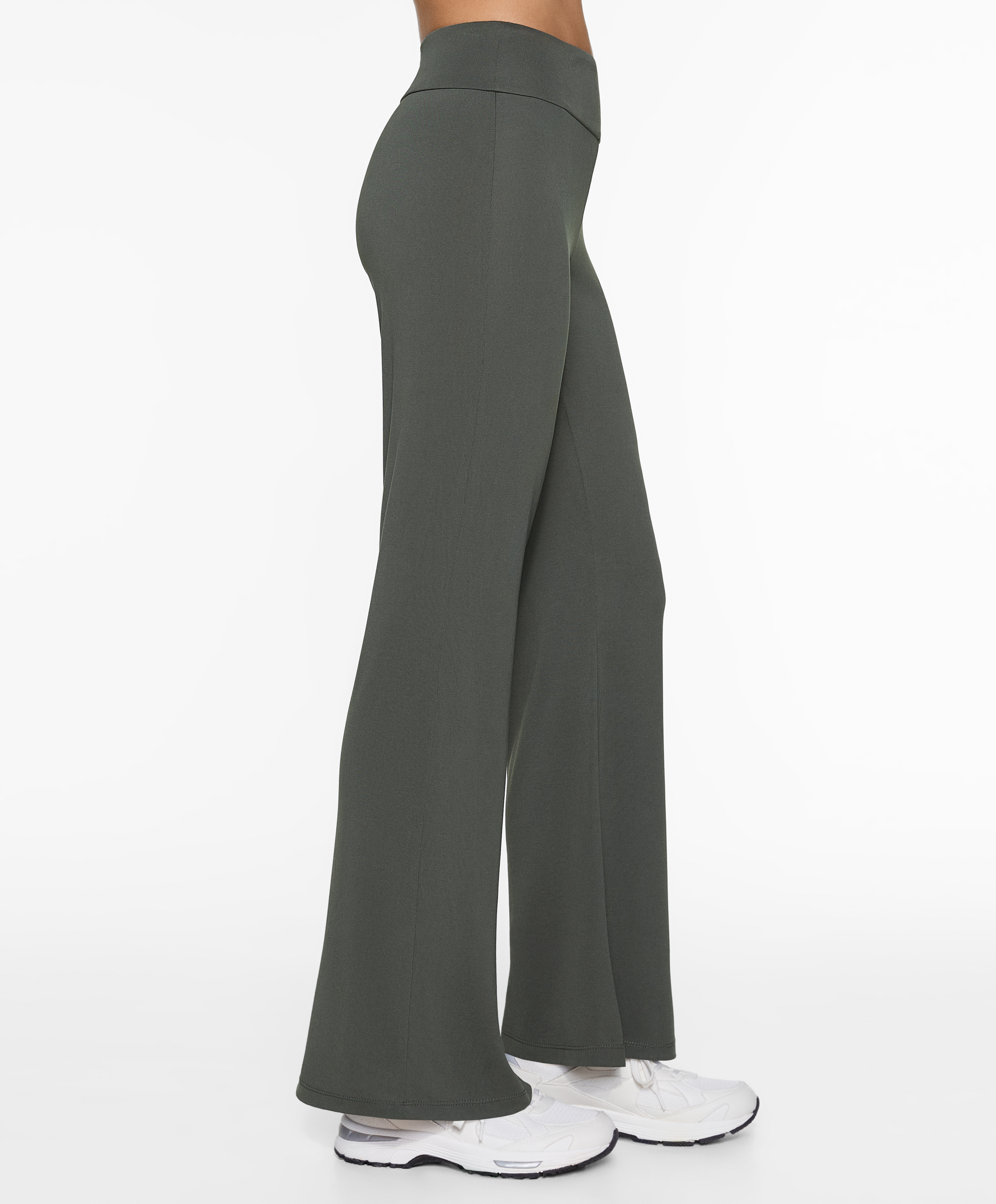 Modal blend flare trousers