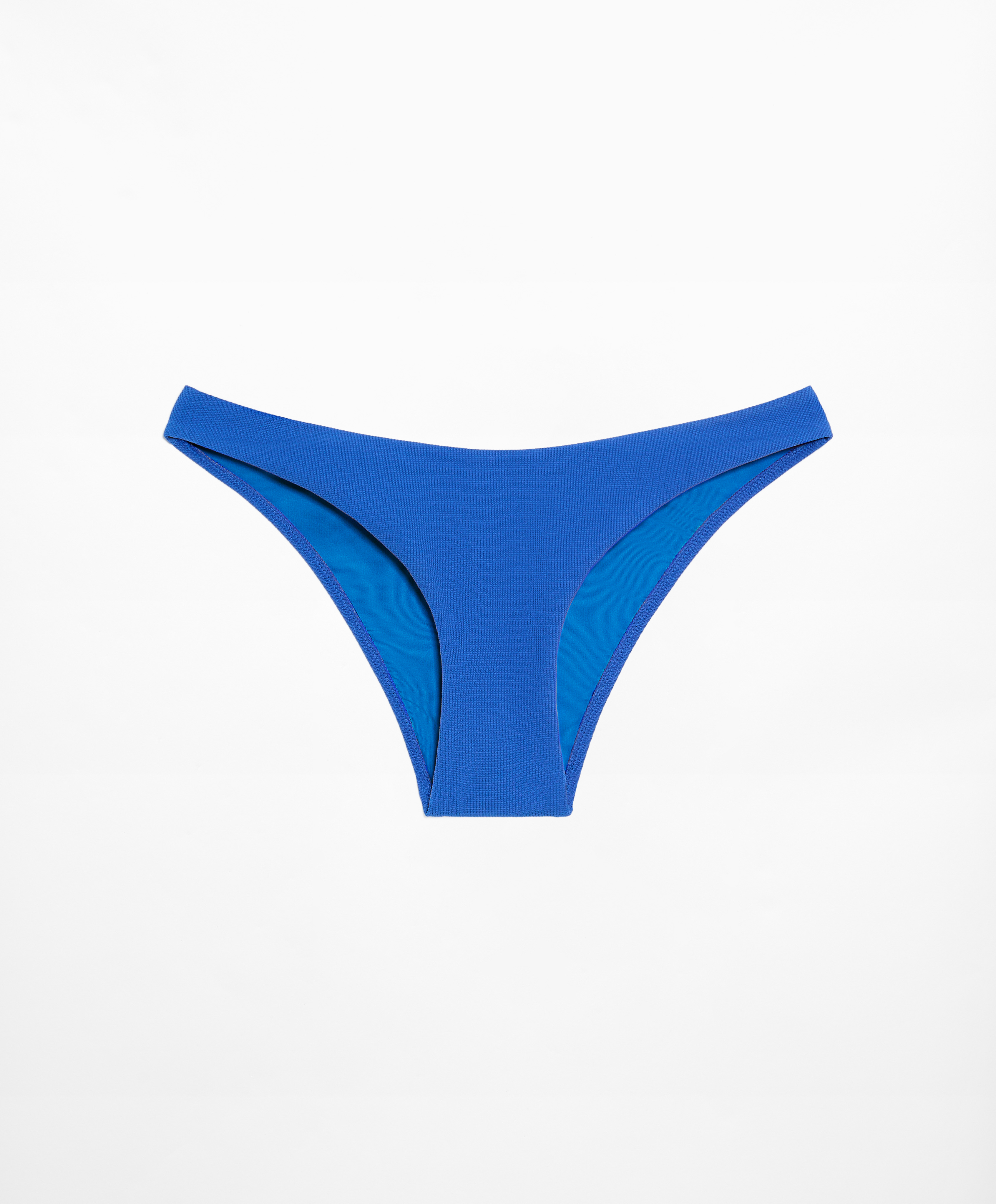 Piqué medium-coverage U-cut bikini briefs