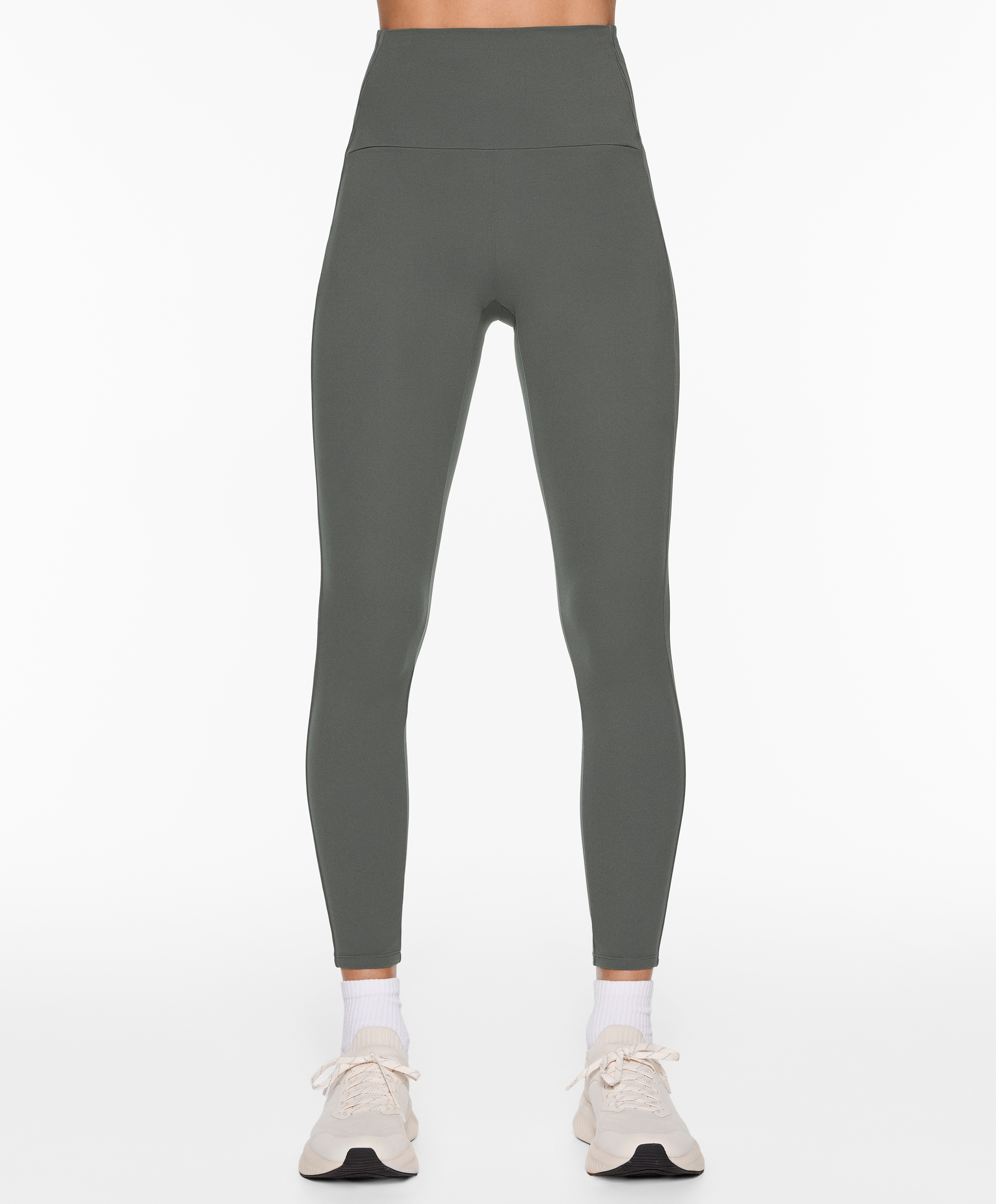 Comfortlux high-rise rib 65cm ankle-length leggings