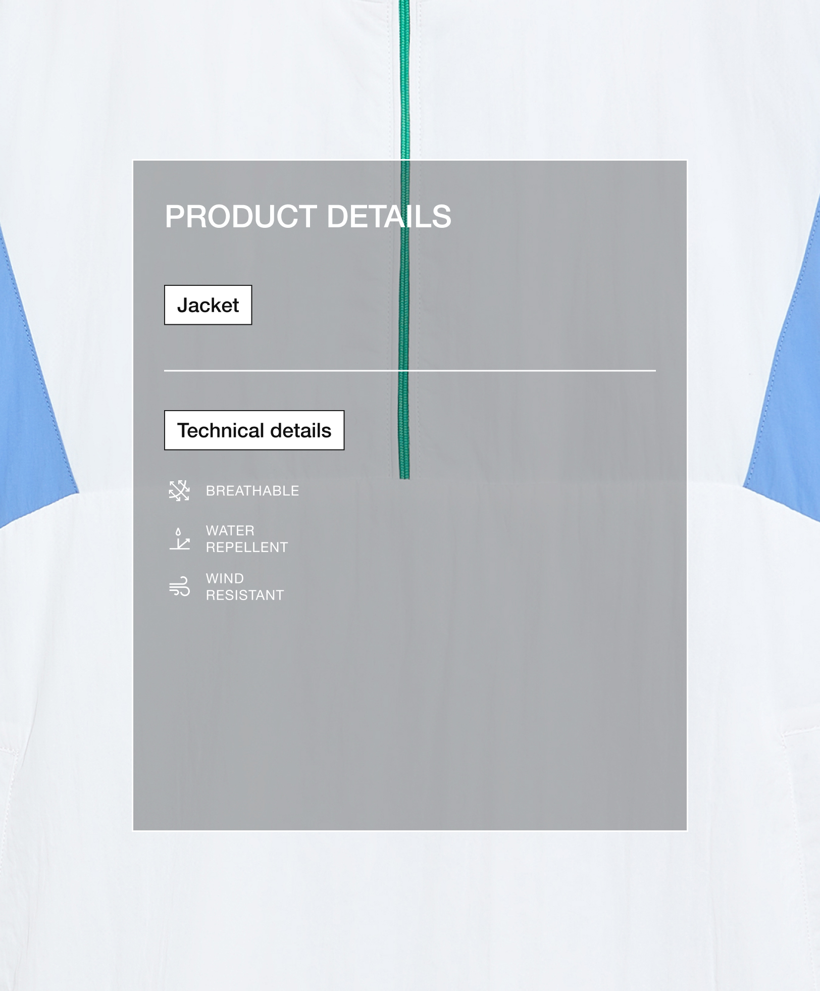 Water-repellent oversize kangaroo jacket