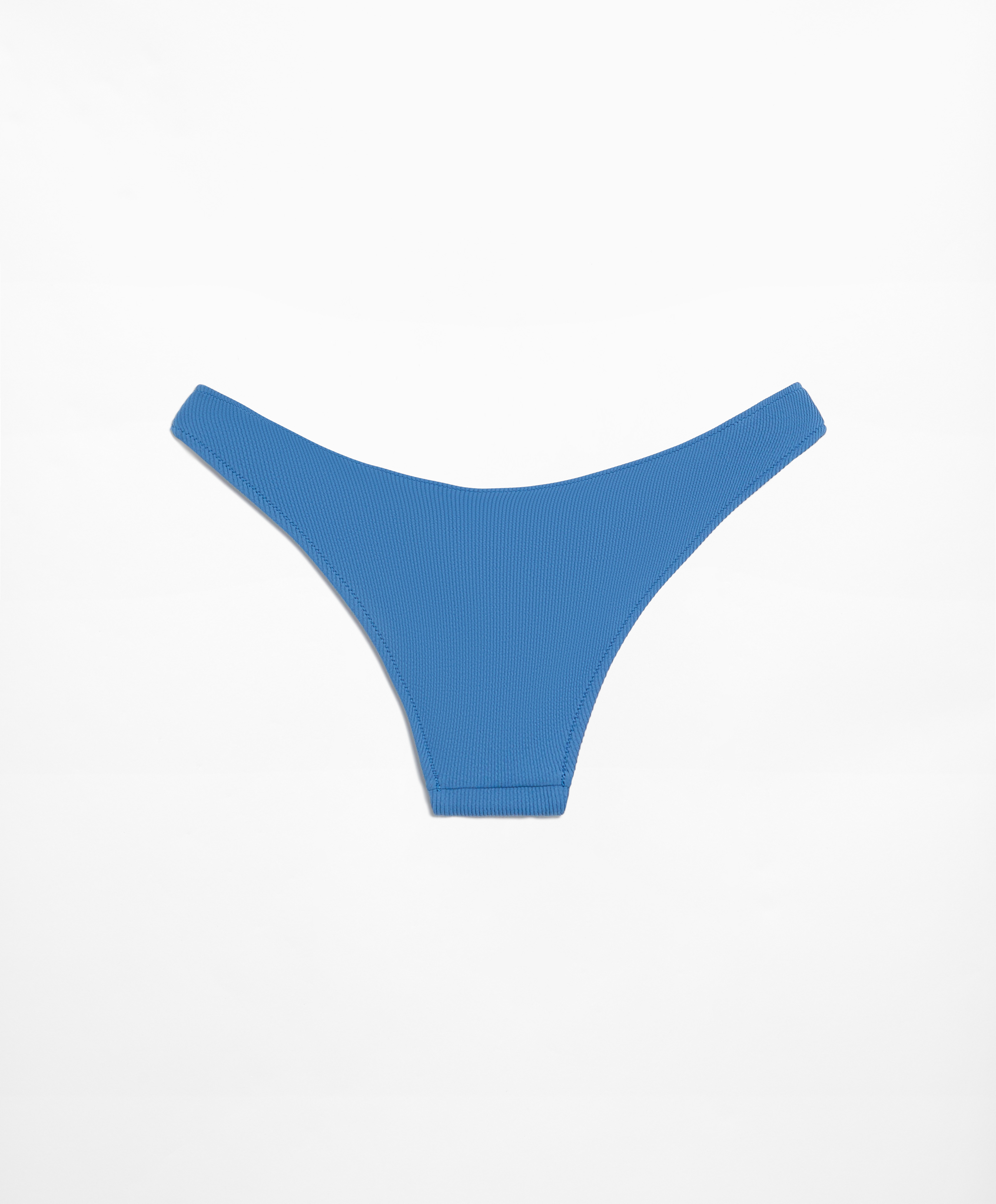 Medium-coverage U-cut rib bikini briefs