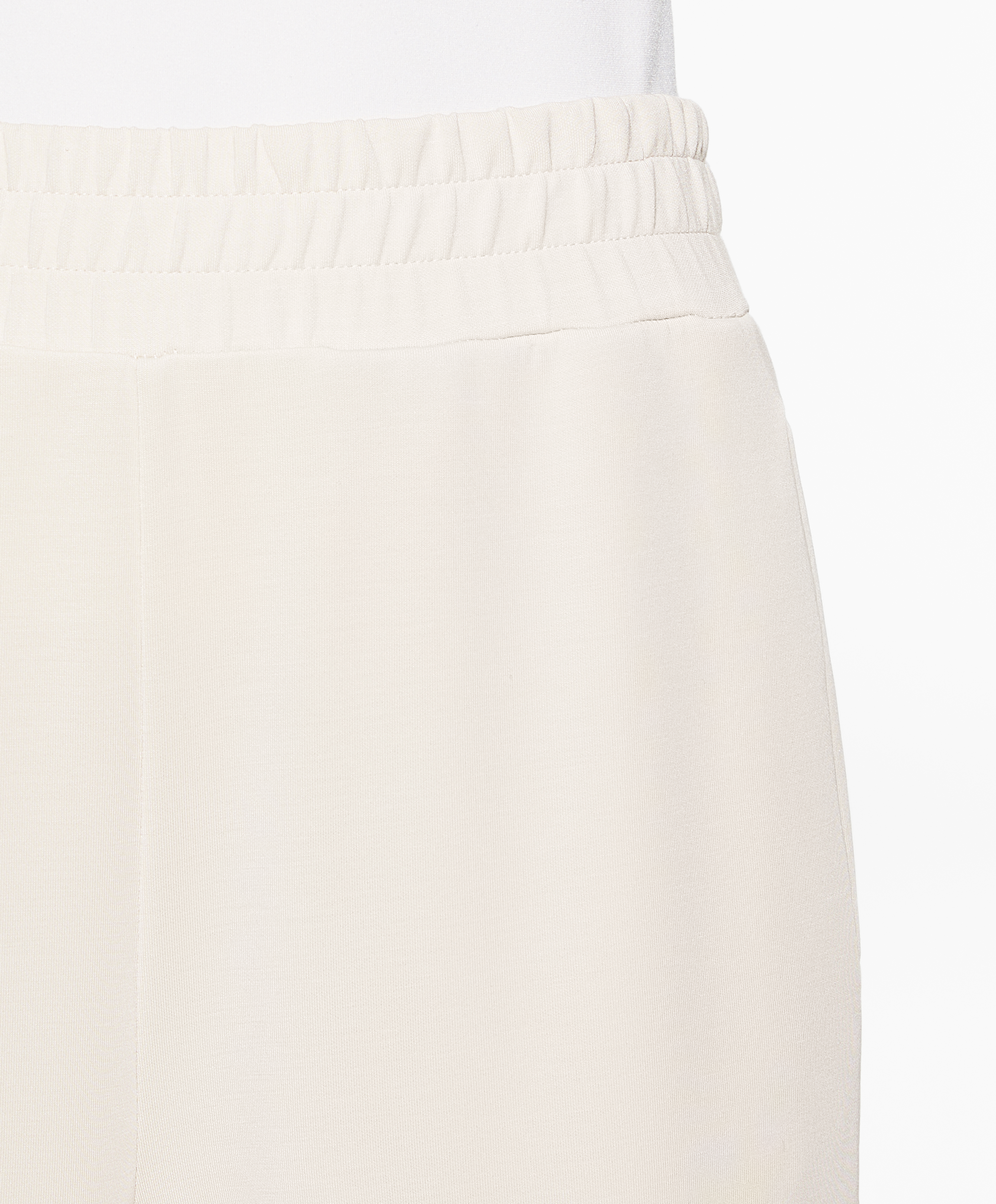 Soft-touch wide, straight-leg trousers with modal and buttons