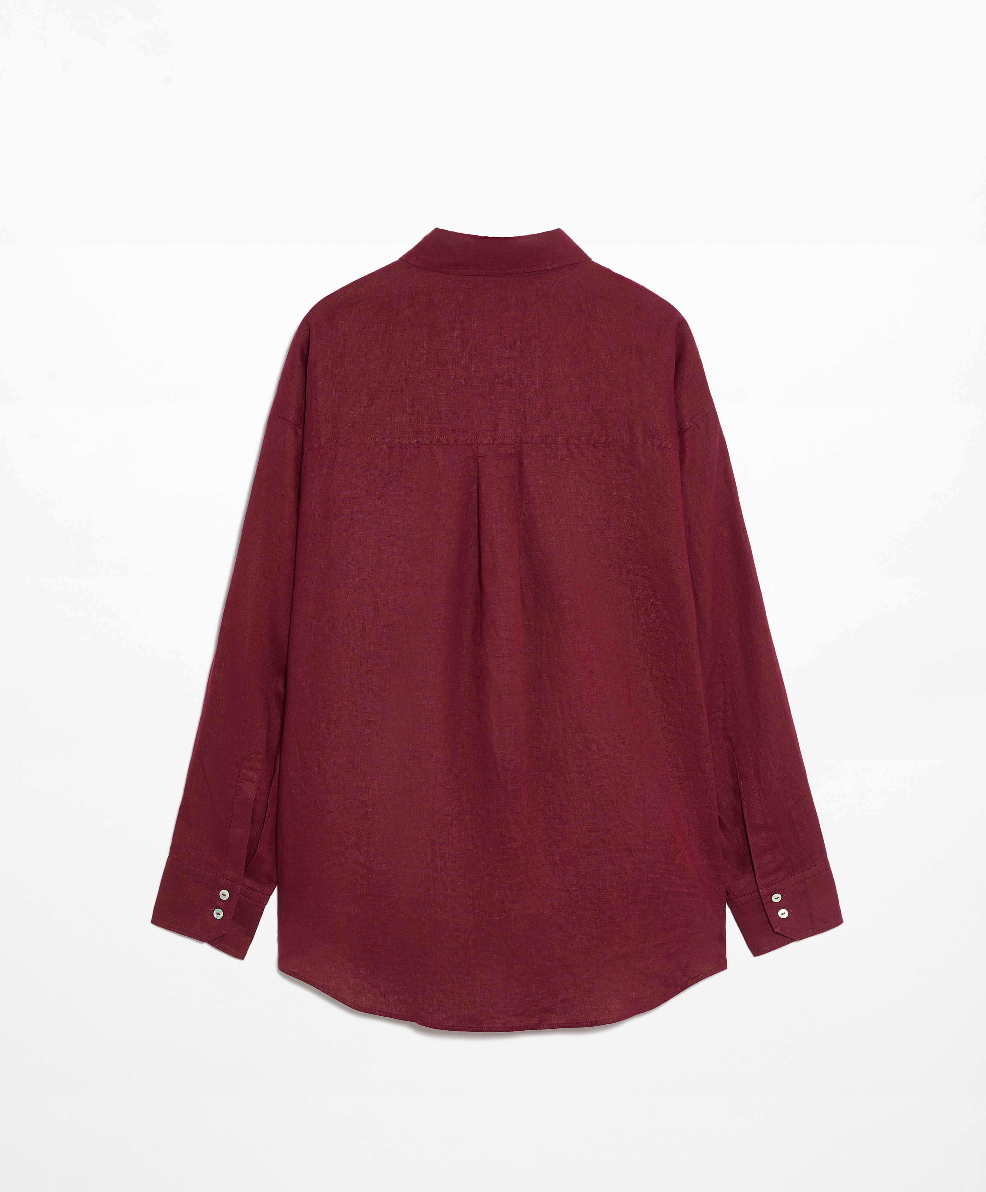 100% linen long-sleeved shirt