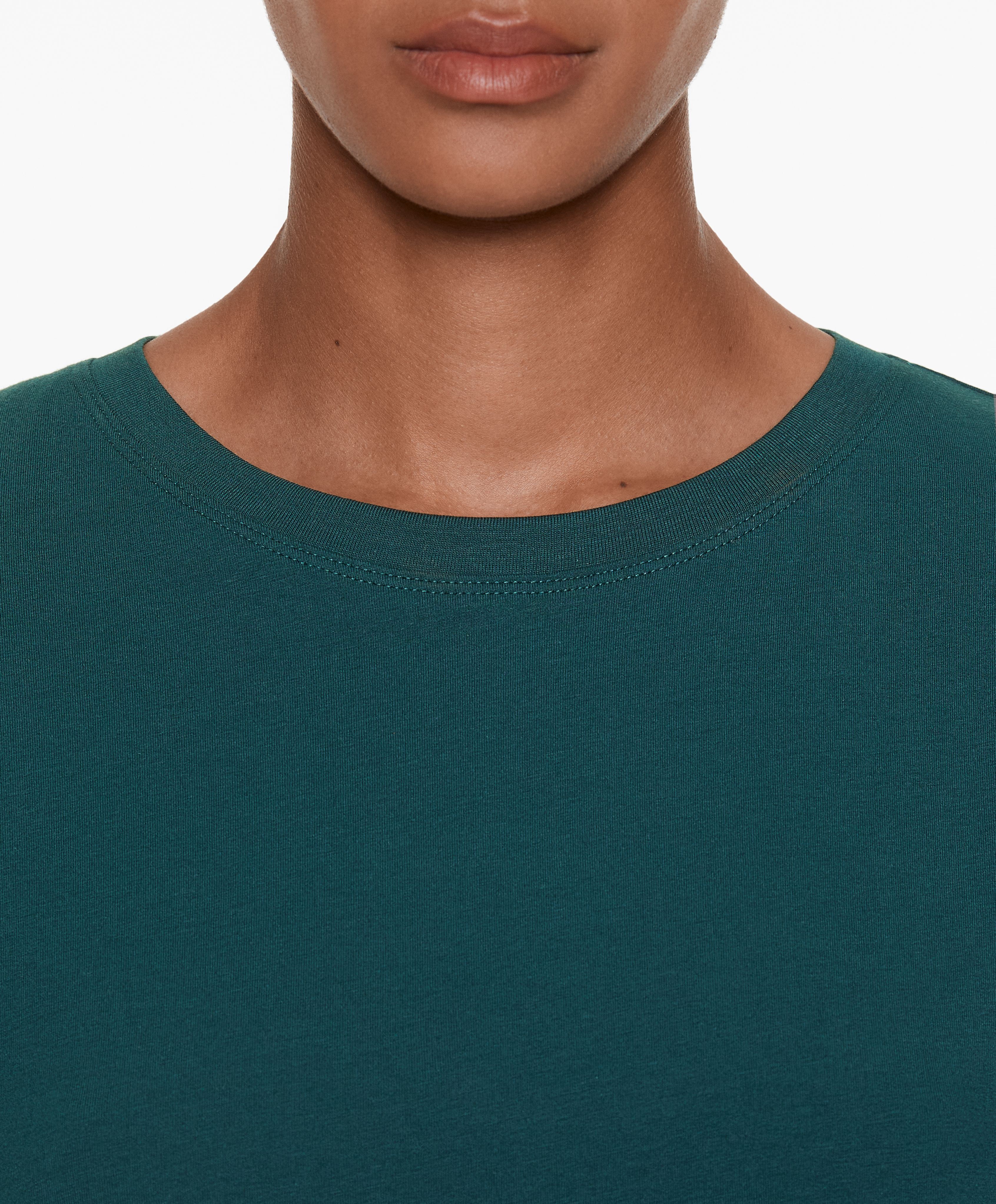 Short sleeve cotton blend T-shirt