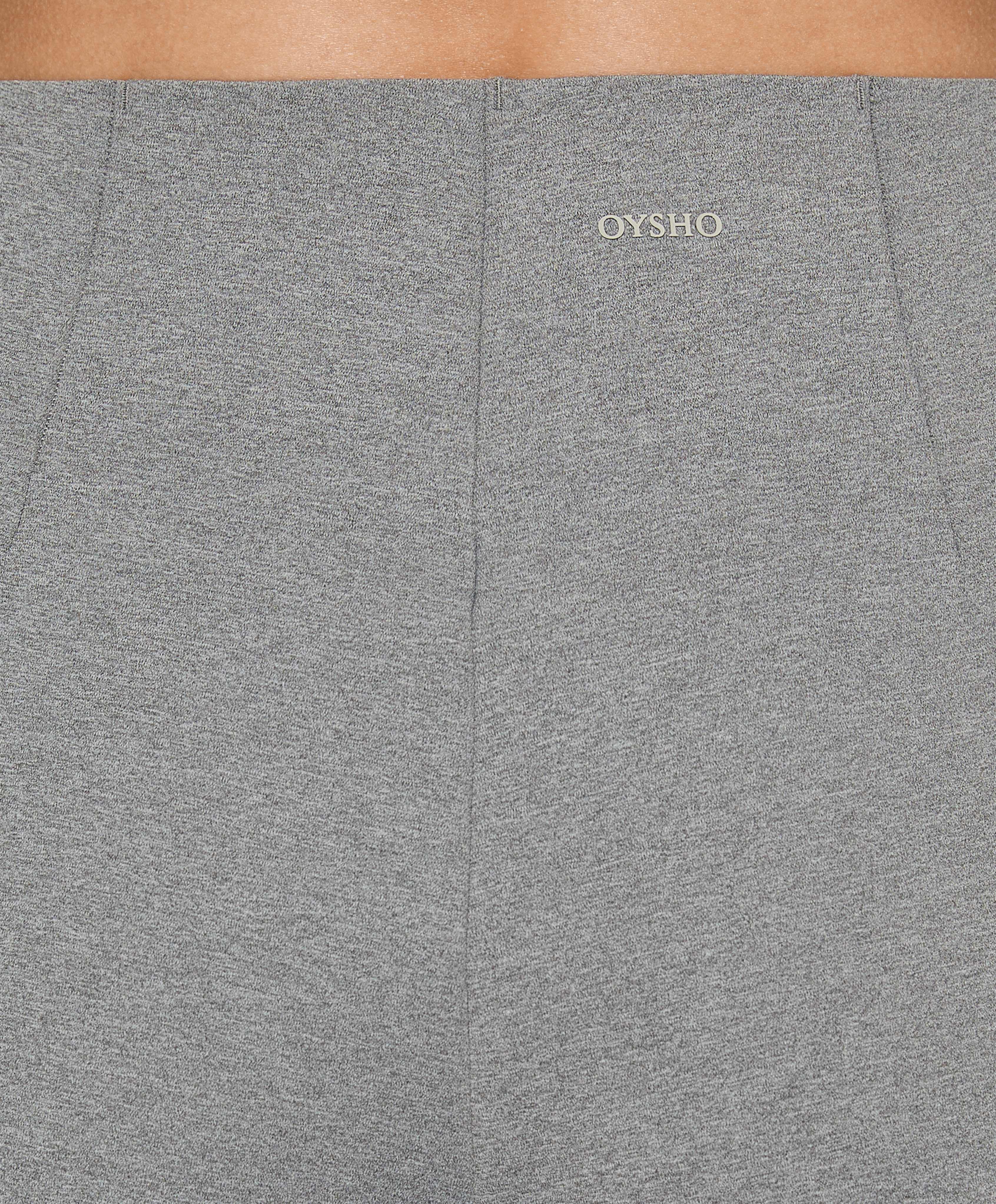 Neoprene-effect wide-leg trousers