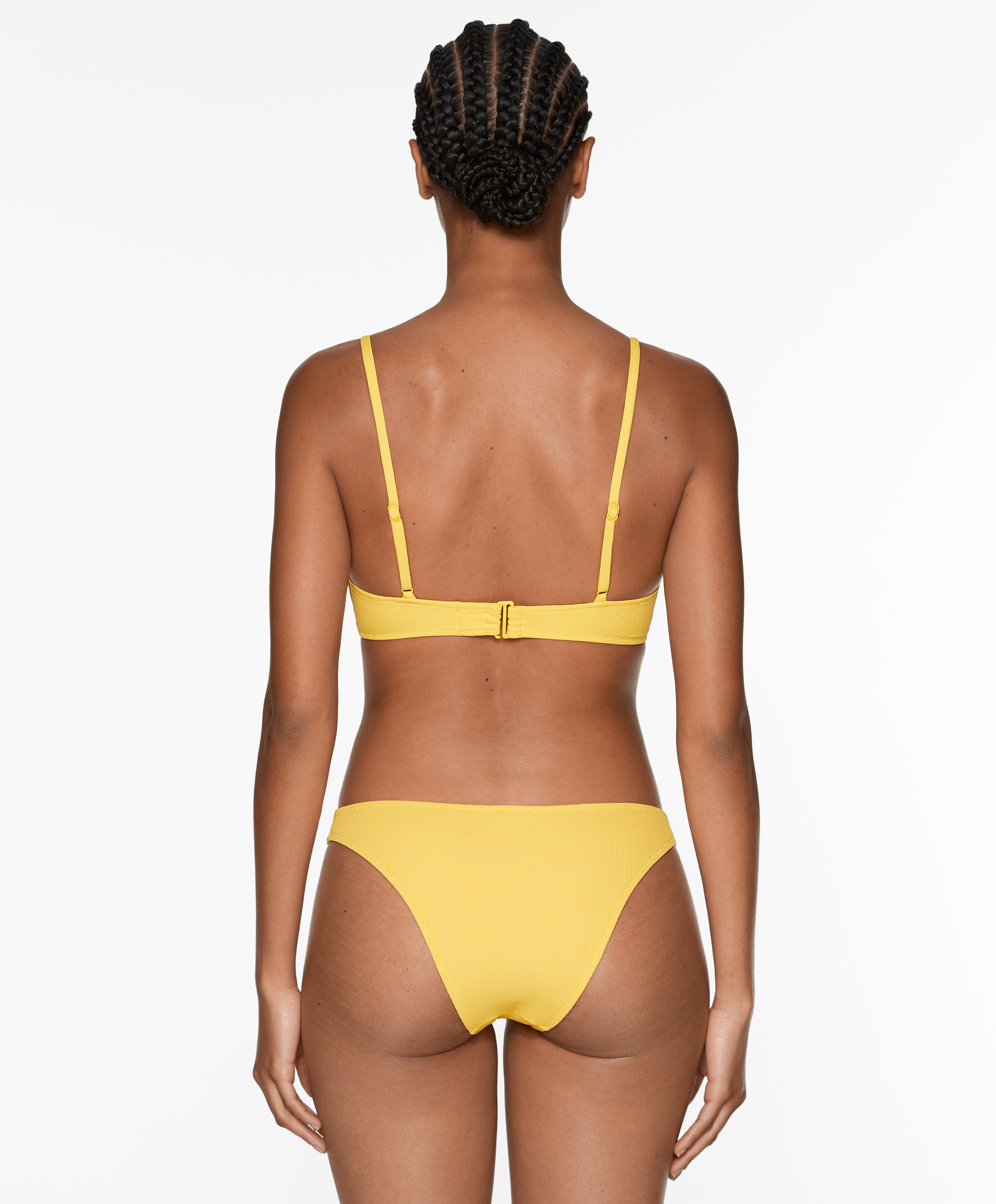 U-cut piqué medium-coverage bikini briefs