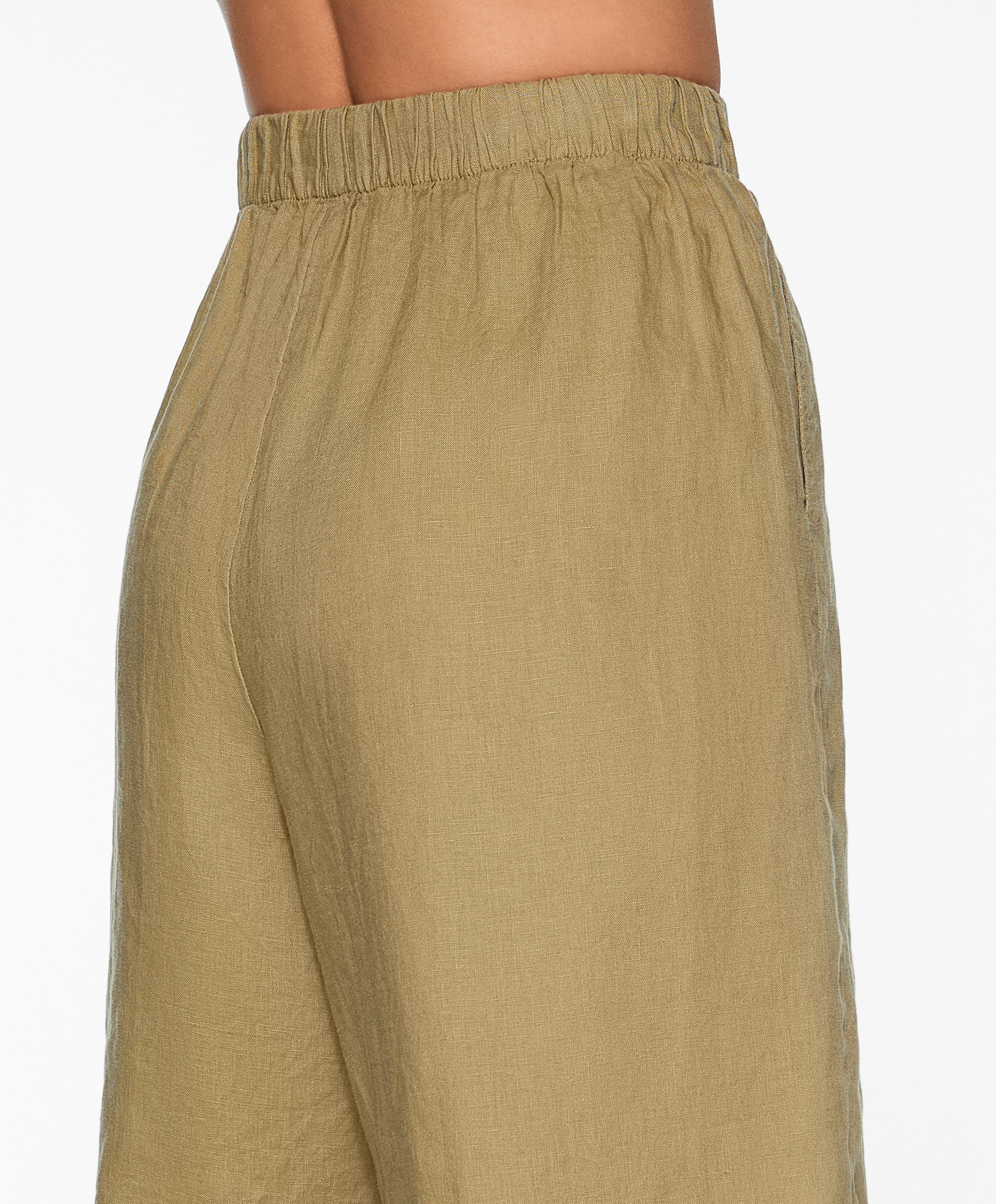 100% linen Bermuda shorts