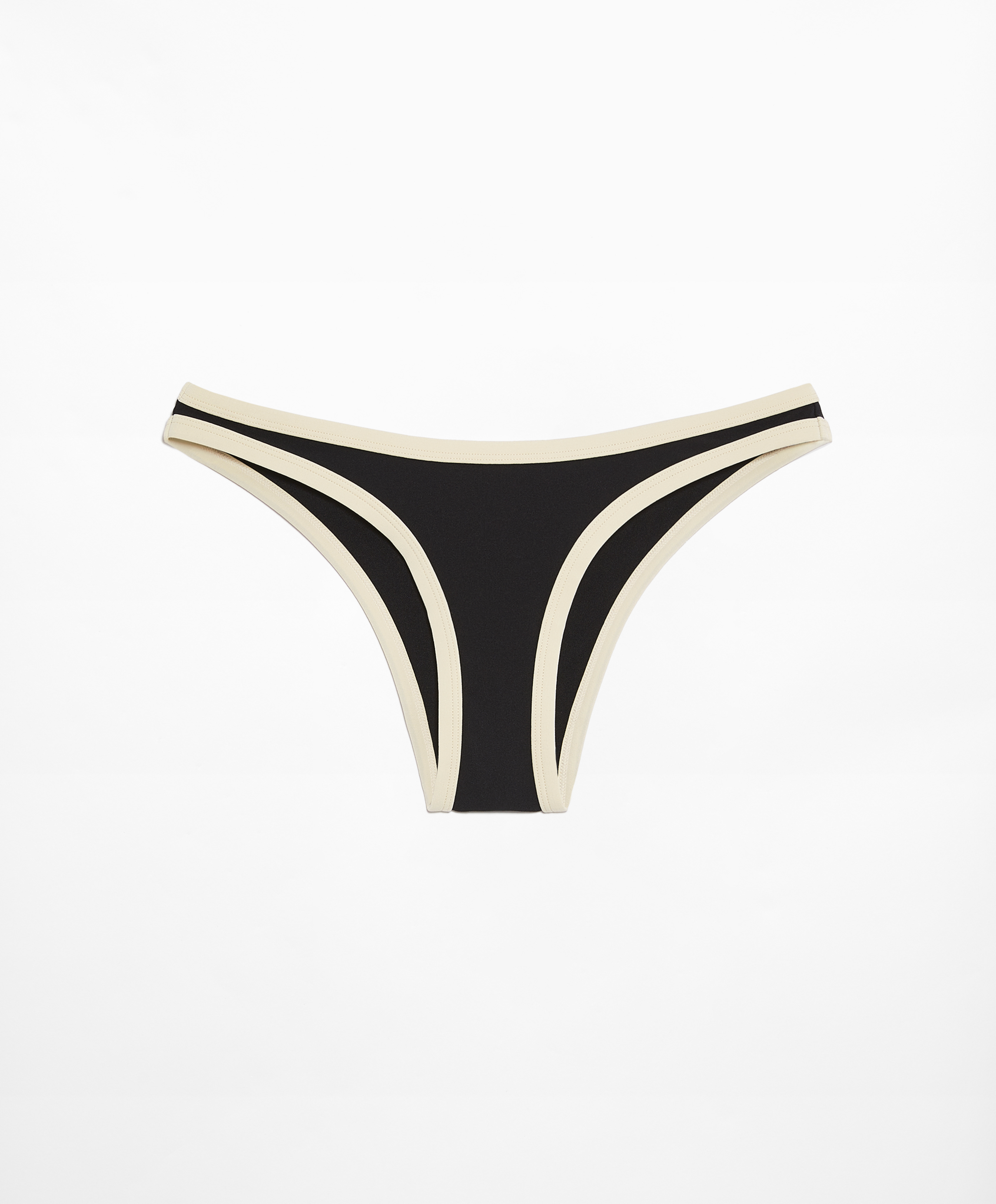 Contrast trim medium-coverage bikini briefs