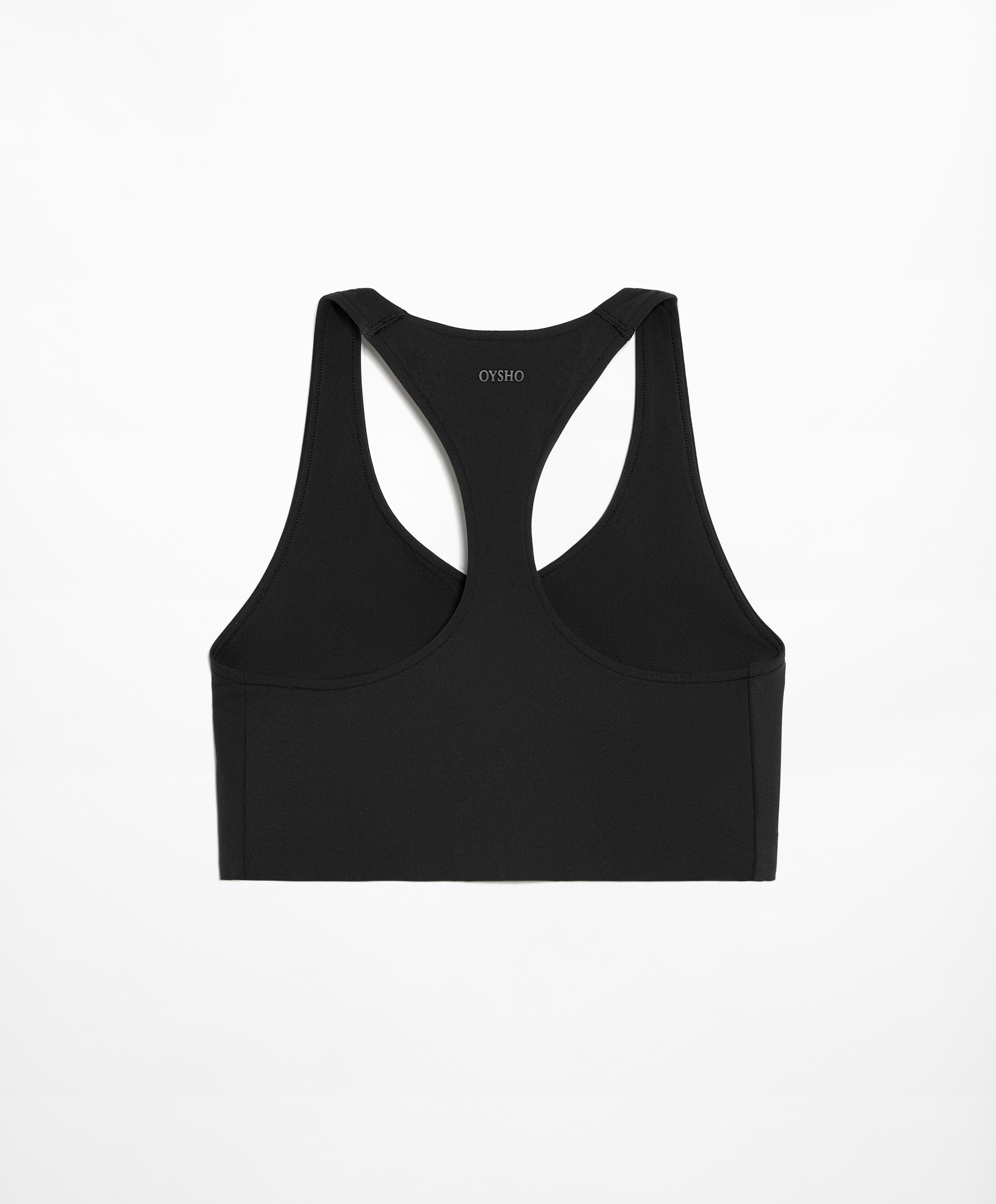 Medium support compressive sports bra with trim